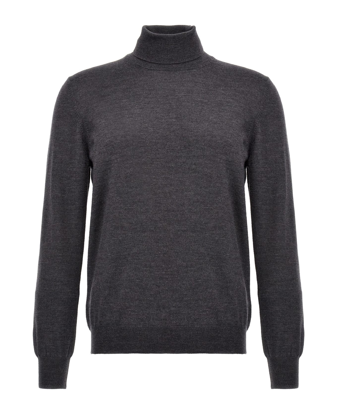 Tagliatore Merino Turtleneck Sweater - Gray ニットウェア