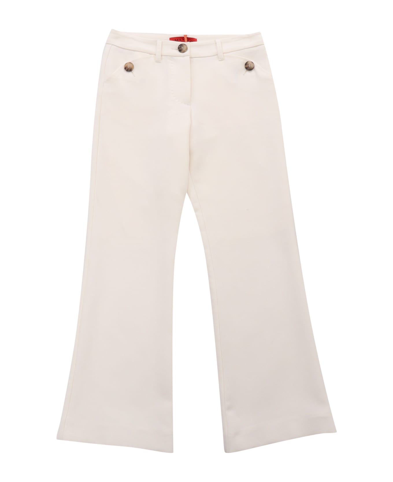 Max&Co. Flared Trousers - WHITE