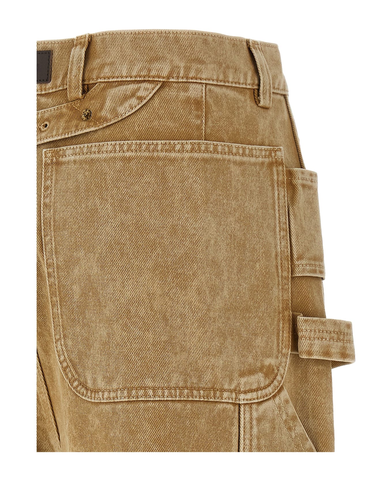 Moschino Cotton Drill Pants - Beige