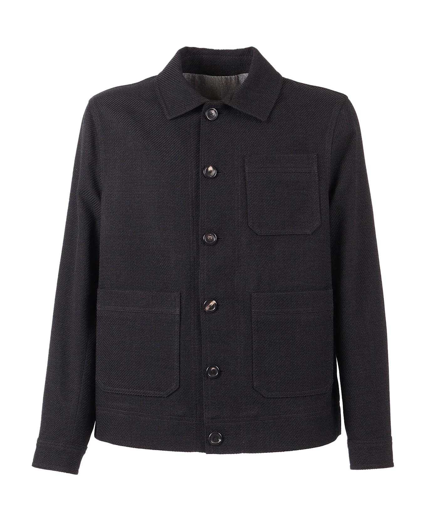 Circolo 1901 Work Jacket Wool - BLACK