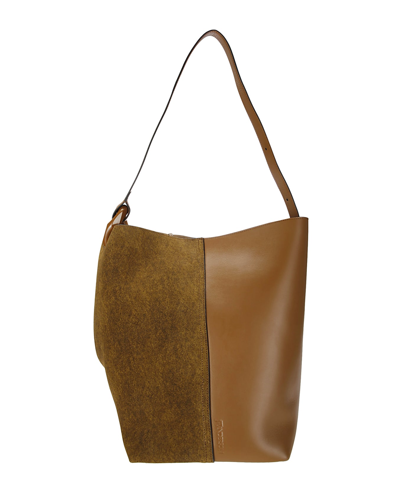 J.W. Anderson The Jwa Soft Corner Bucket - DARK PECAN