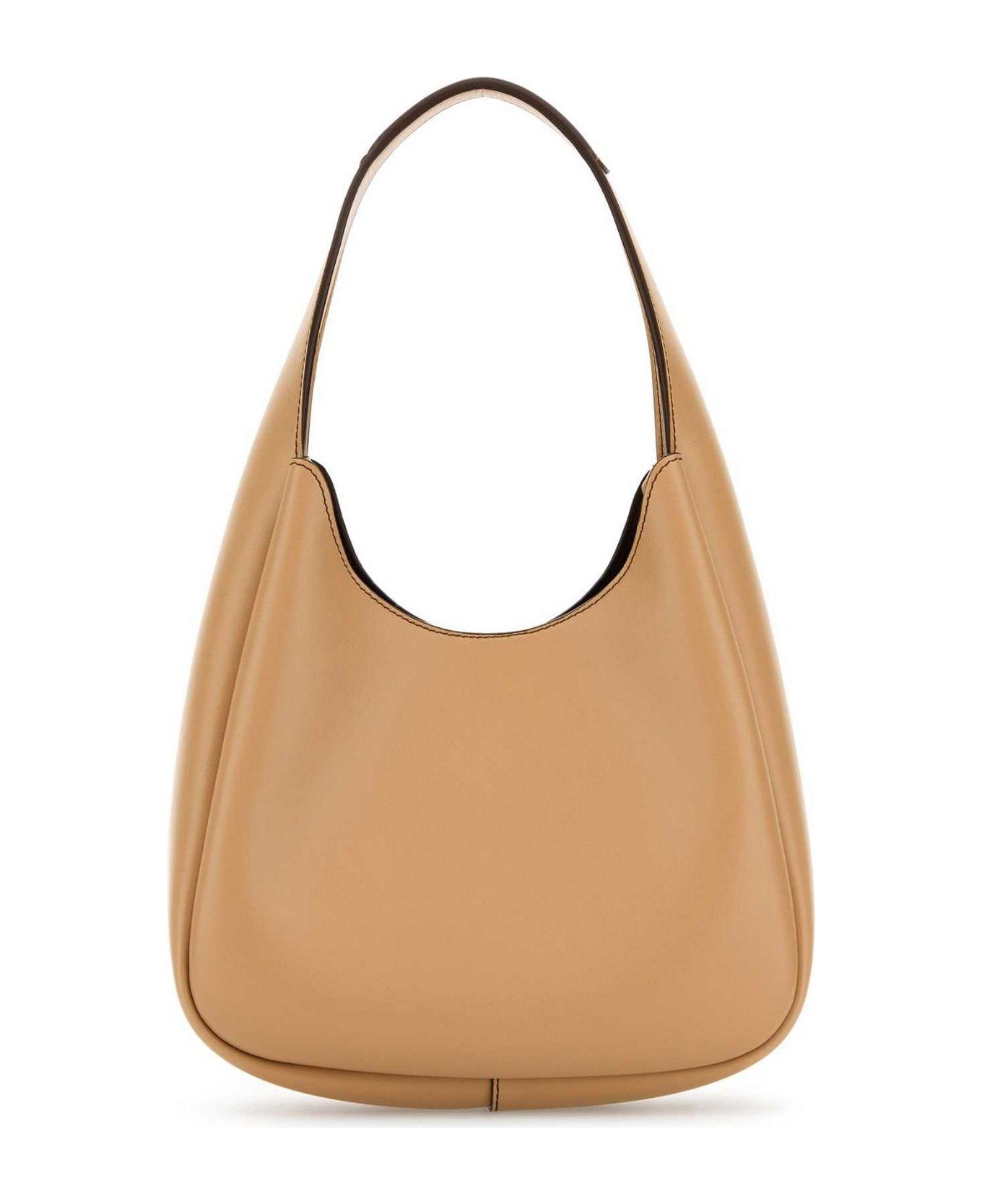 Stella McCartney Logo Perforated Small Hobo Bag - FAWN