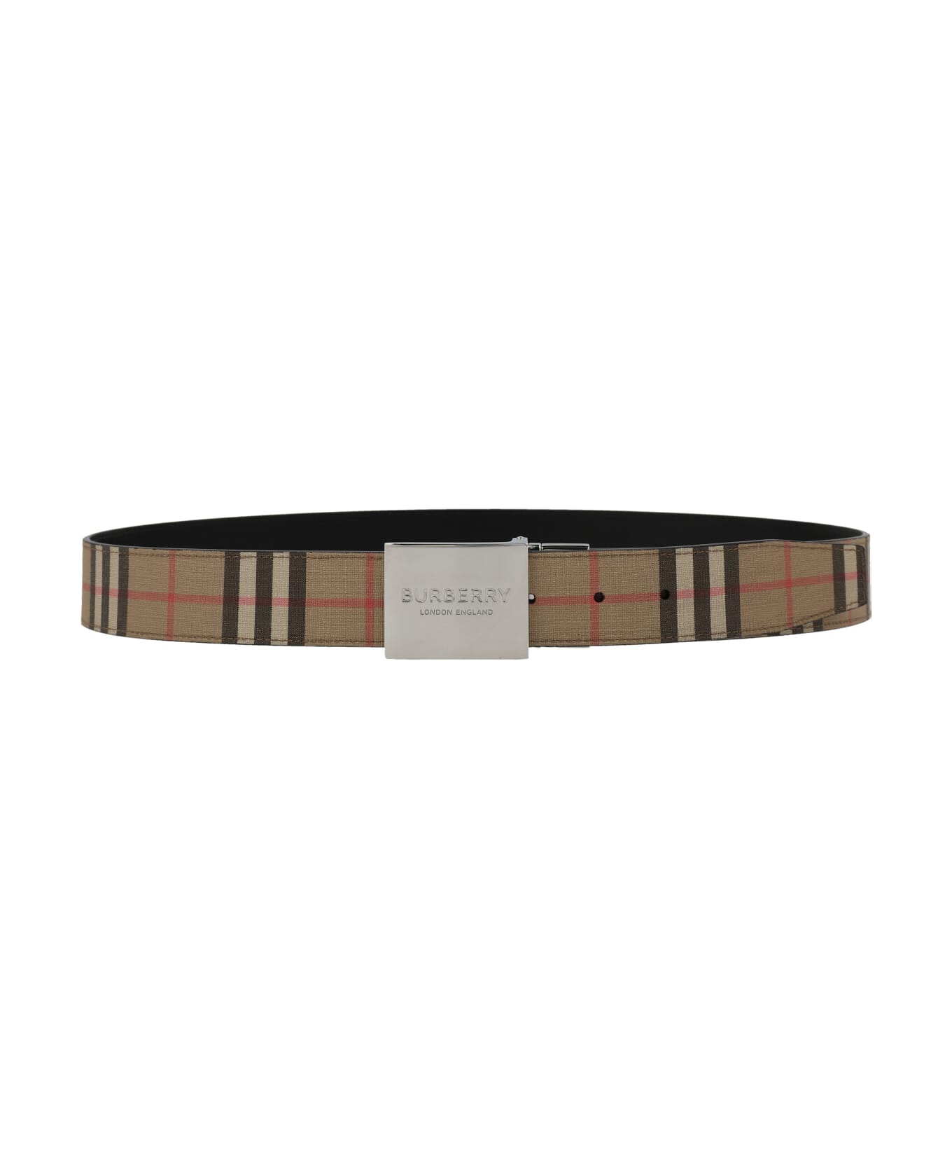 Burberry Checked Belt - Multicolor