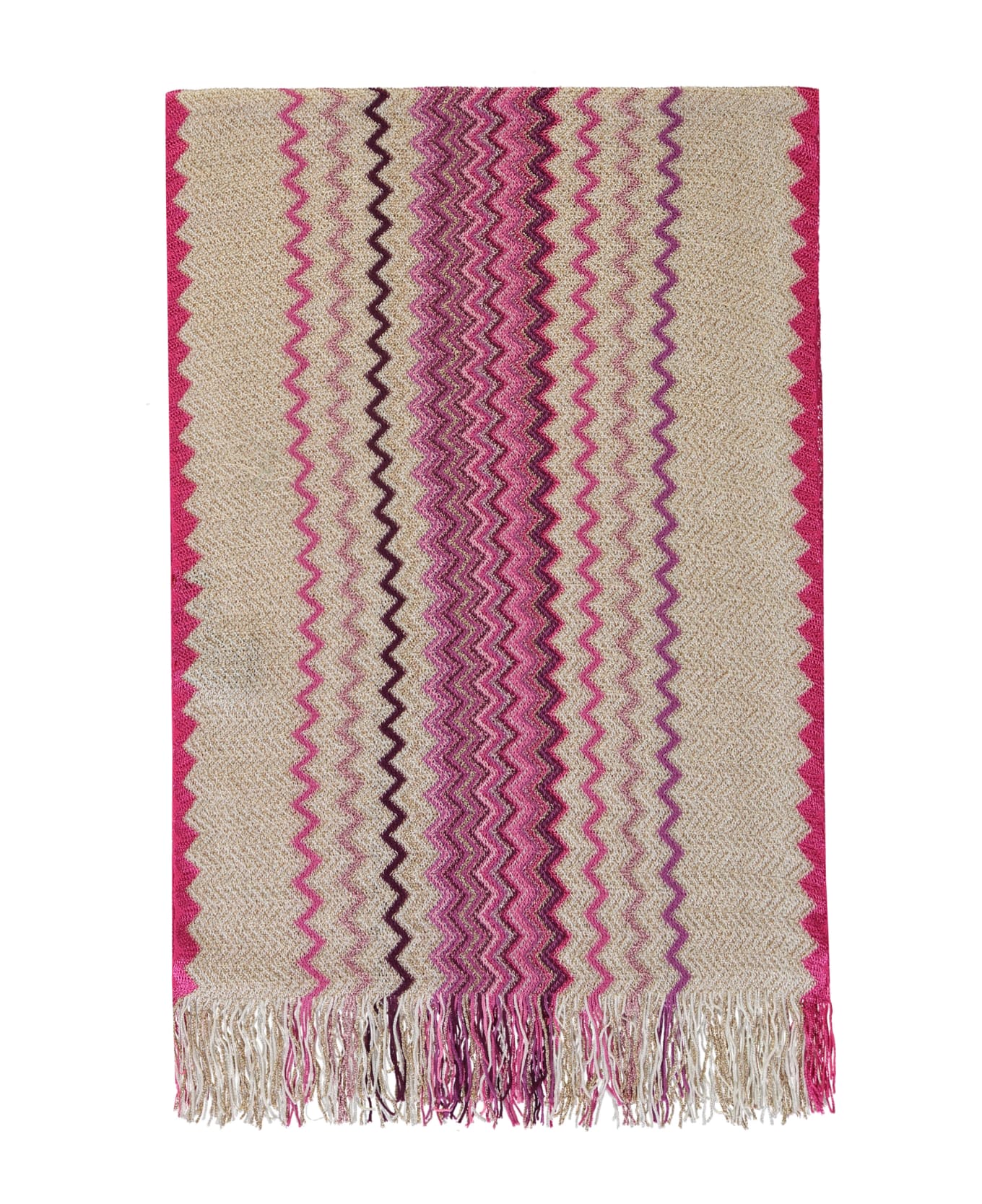 Missoni Fringed Scarf - Pink スカーフ＆ストール
