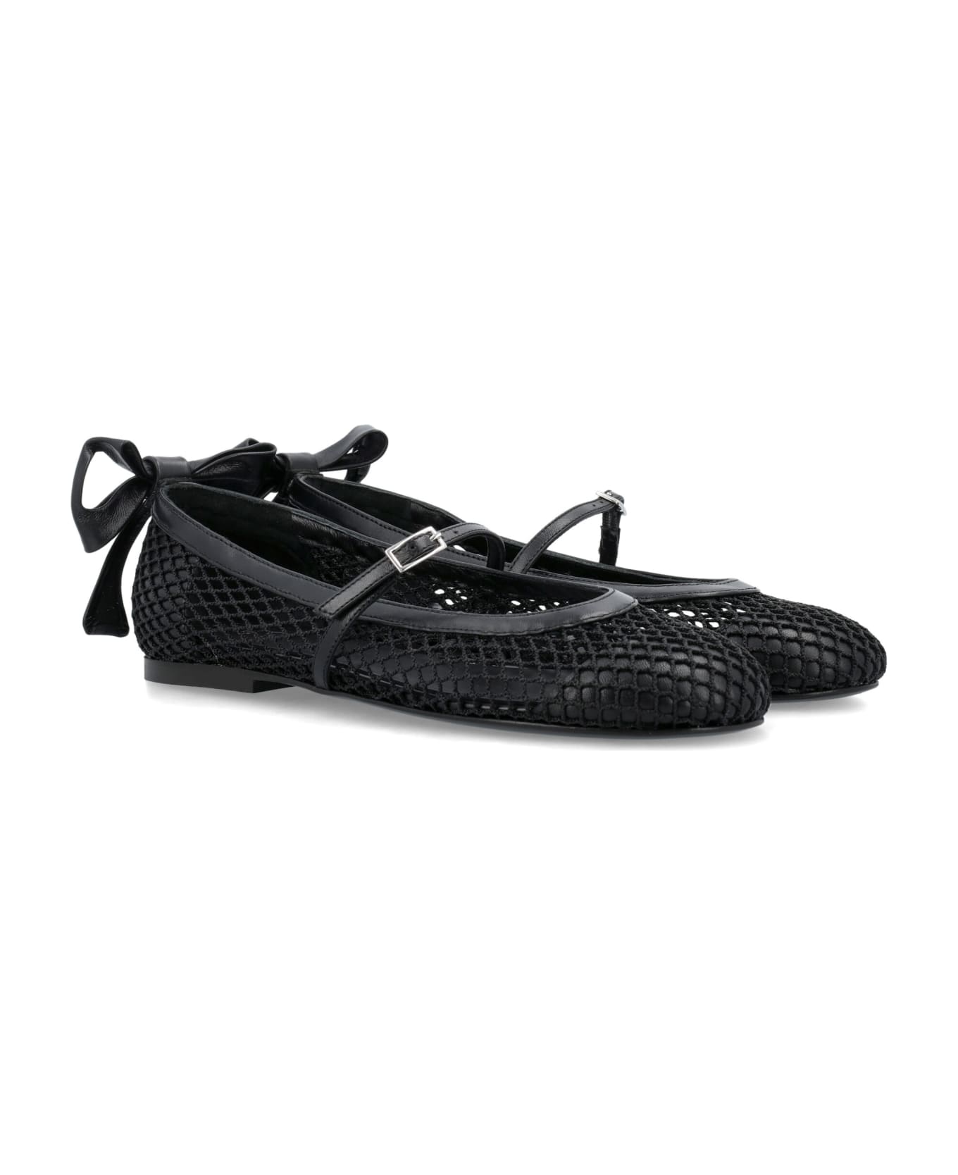 GIA BORGHINI Grete Mesh Flat Shoes - BLACK フラットシューズ