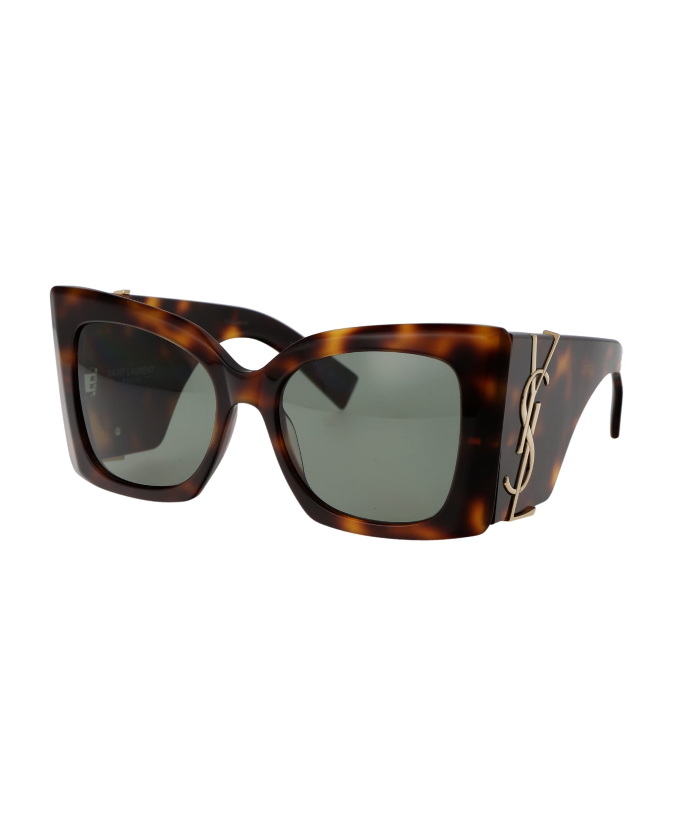 Saint Laurent Eyewear Sl M119 Blaze Sunglasses - 002 HAVANA HAVANA GREEN サングラス