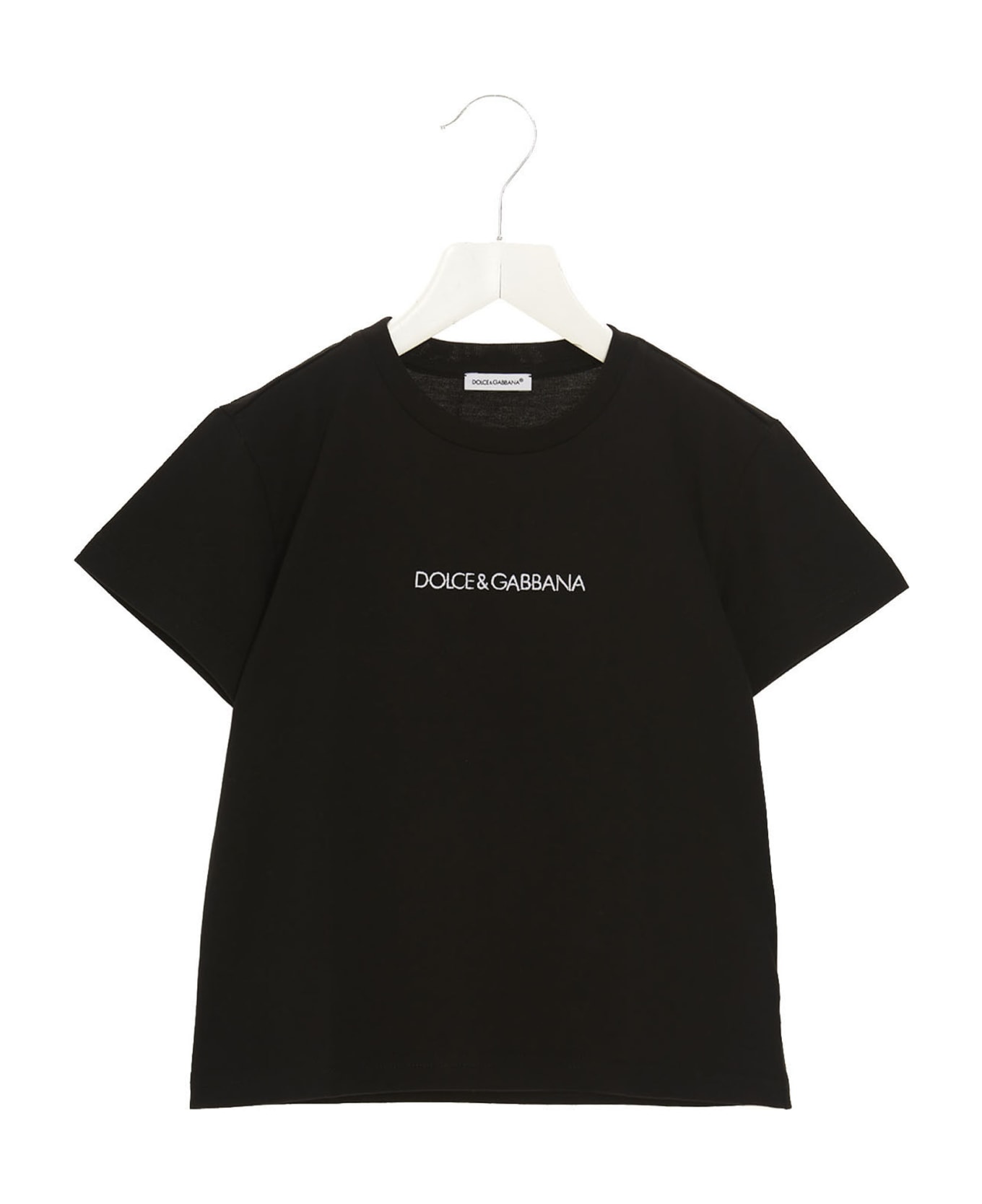 Dolce & Gabbana Logo Embroidery T-shirt - Black  