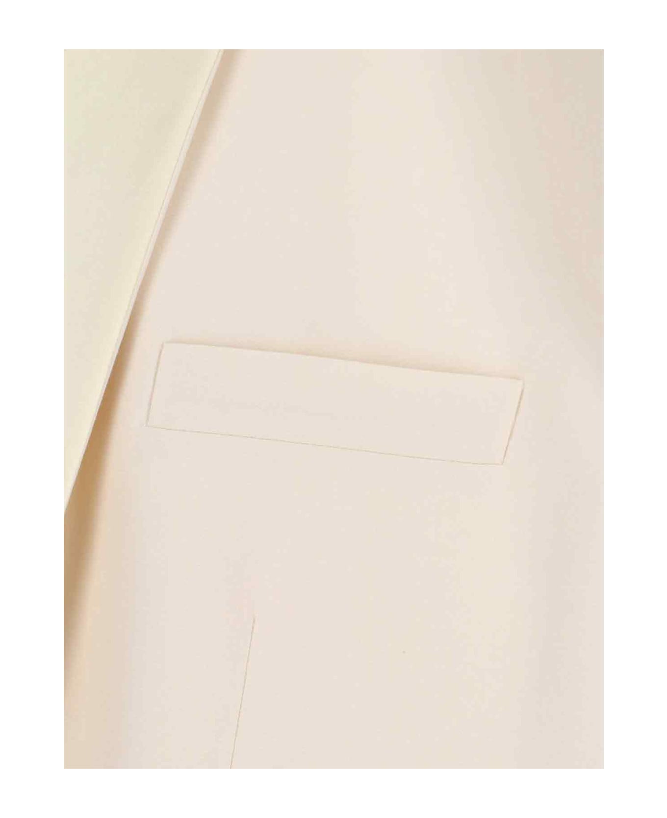 MM6 Maison Margiela Wool Blend Vest Jacket - Cream