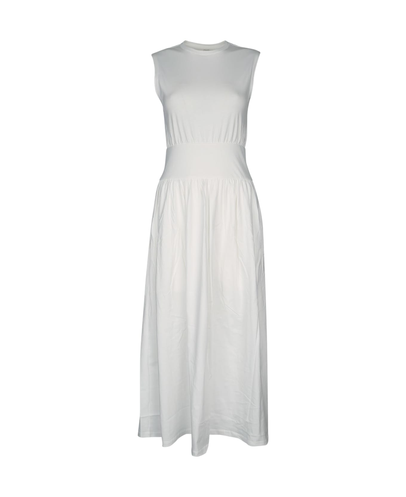Totême Sleeveless Cotton Tee Dress - OFFWHITE