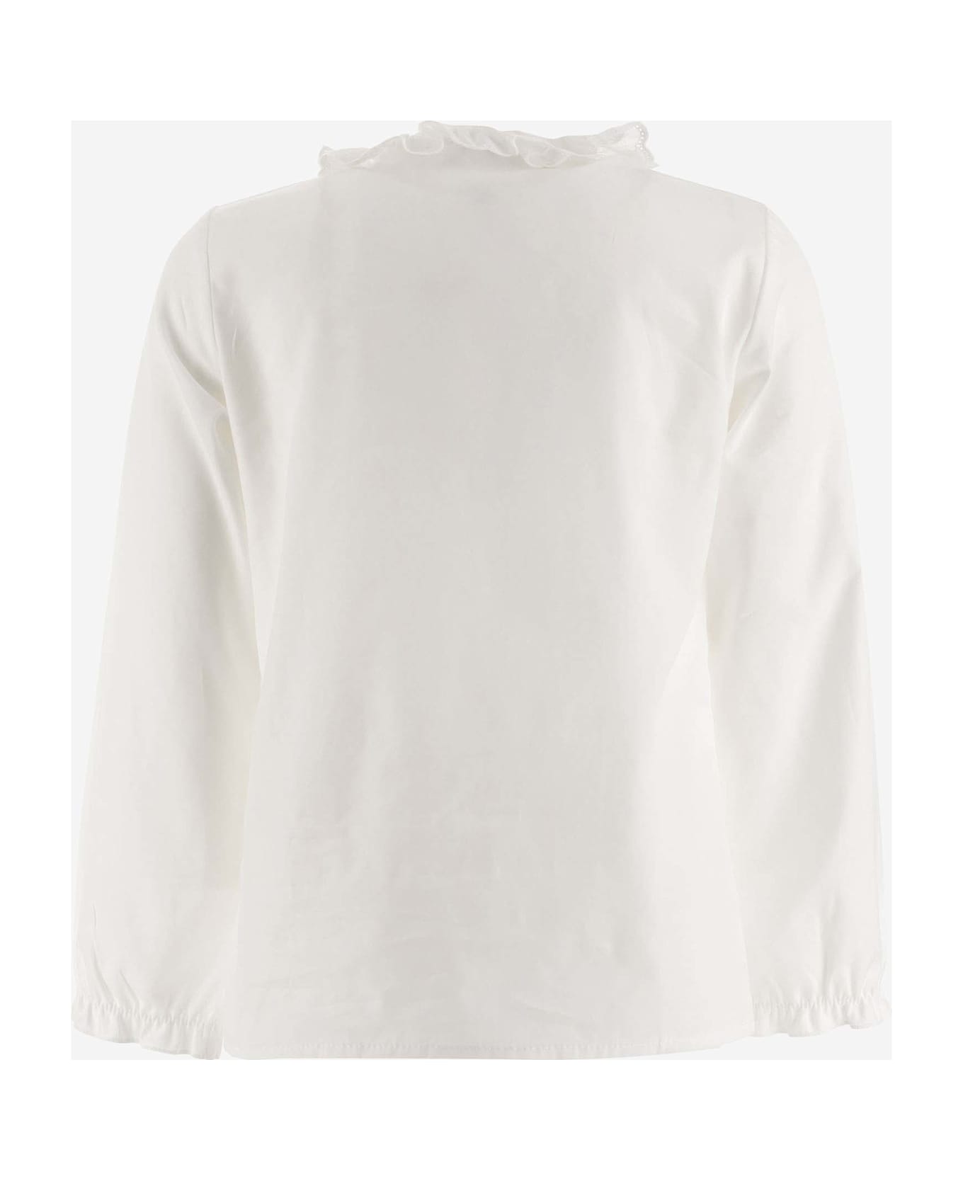 Nicoletta Fanna Cotton Shirt - White