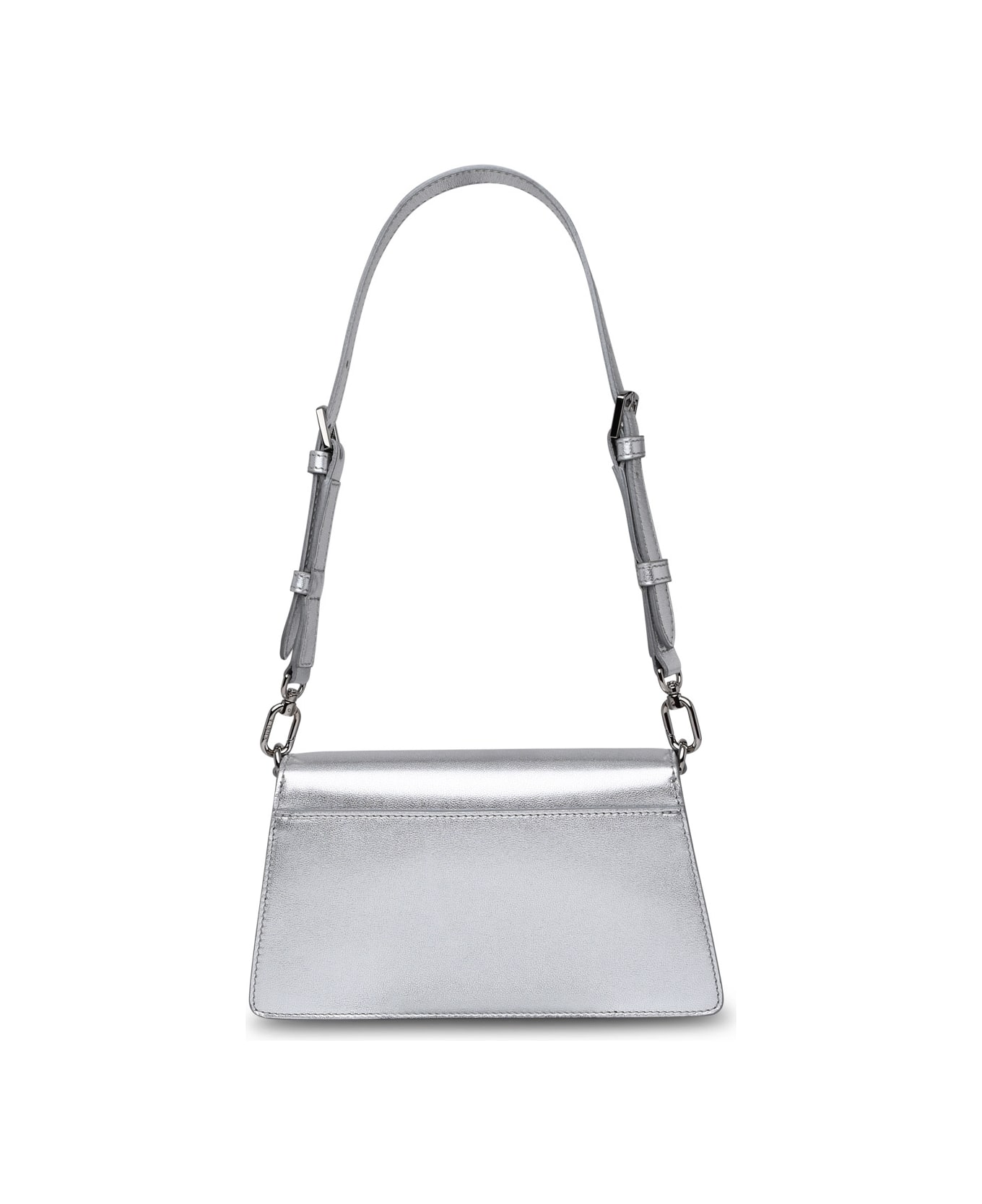 Furla Zoe Mini Crossbody Bag In Silver Leather - Silver