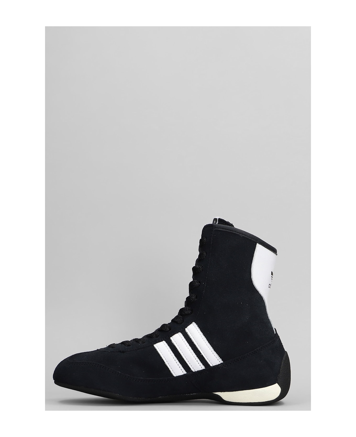Adidas Rasant Mid Sneakers In Black Suede - black