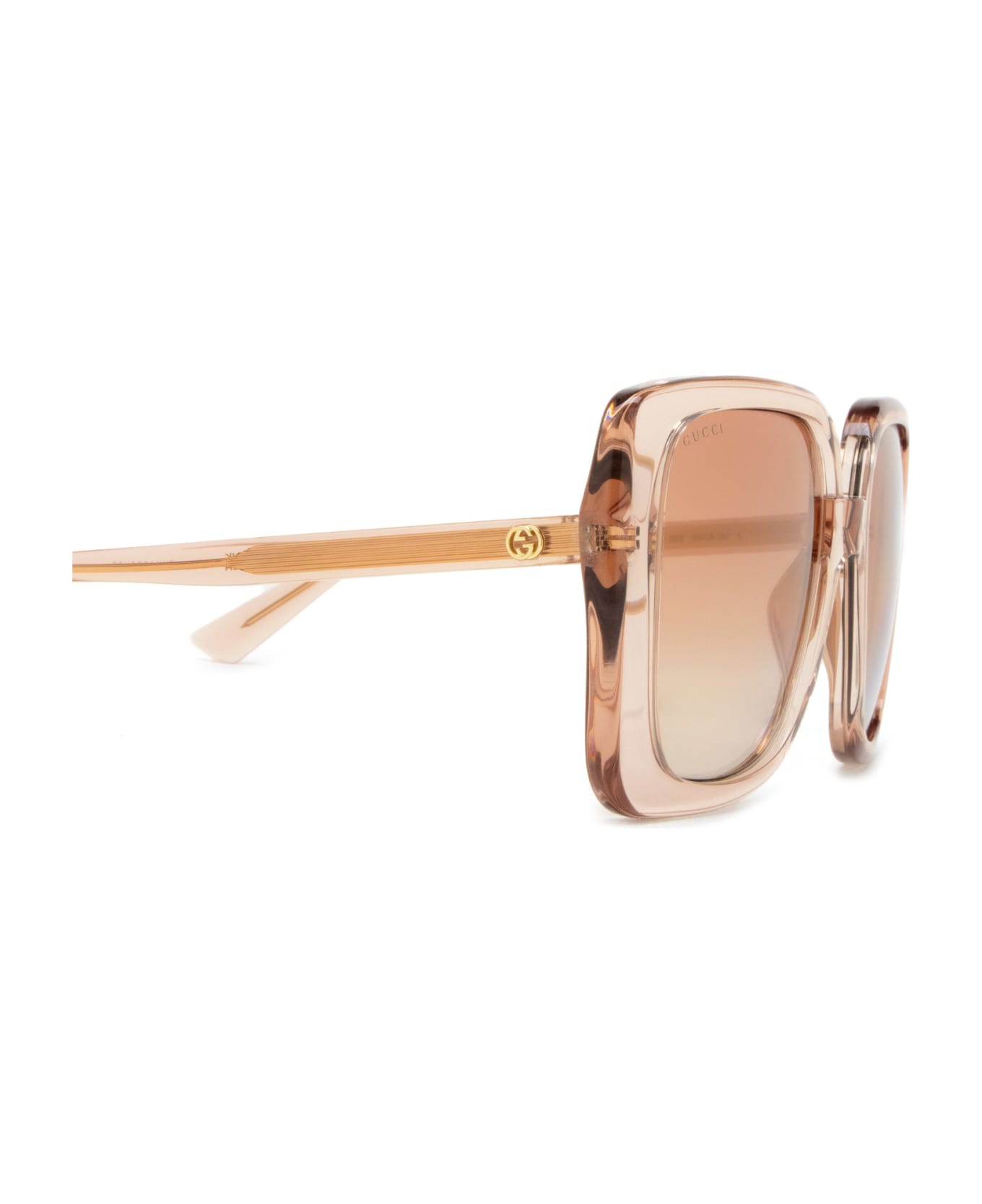 Gucci Eyewear Gg1314s Shiny Transparent Sand Sunglasses - Shiny Transparent Sand