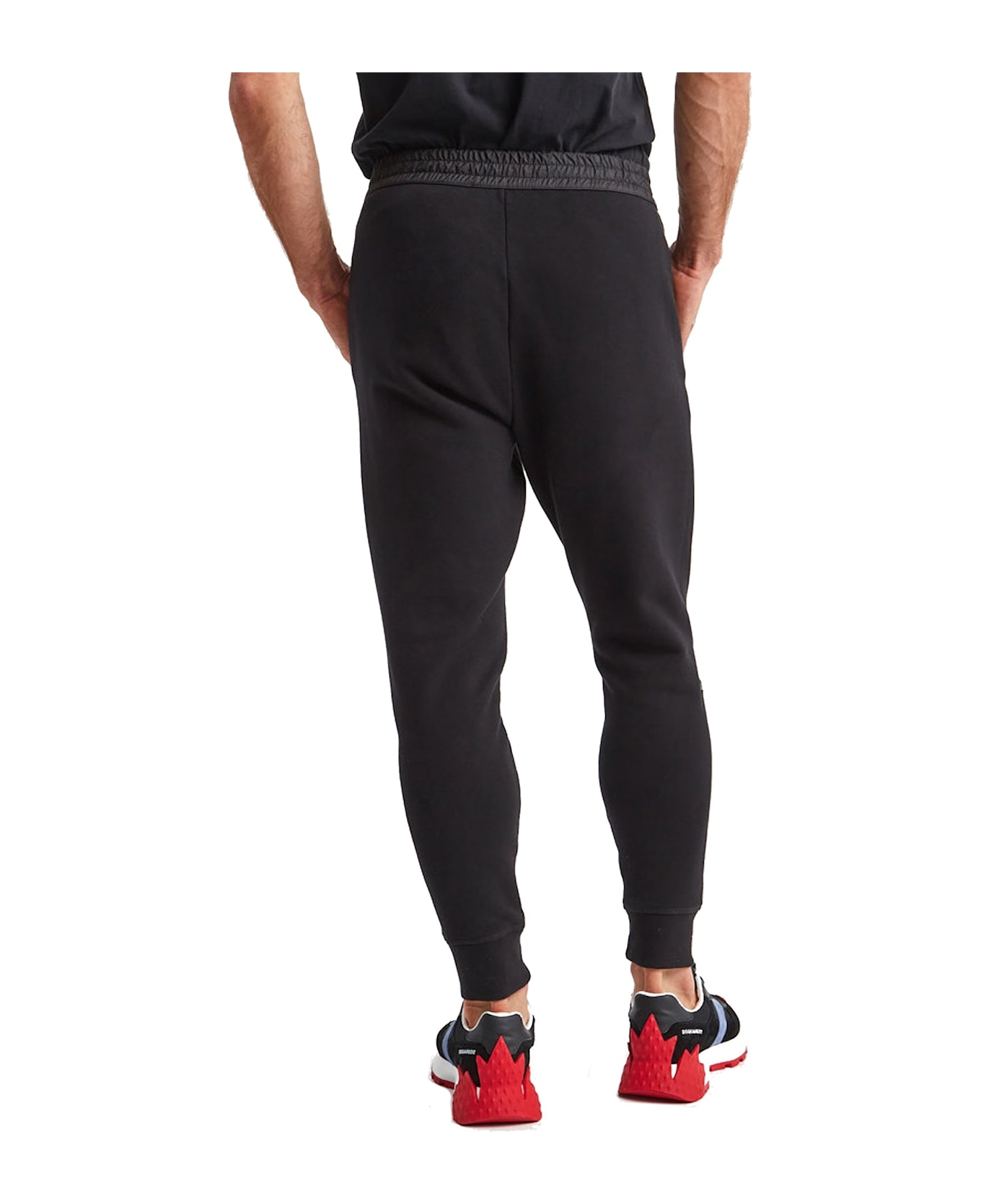 Dsquared2 Cotton Logo Sweatpants - Black