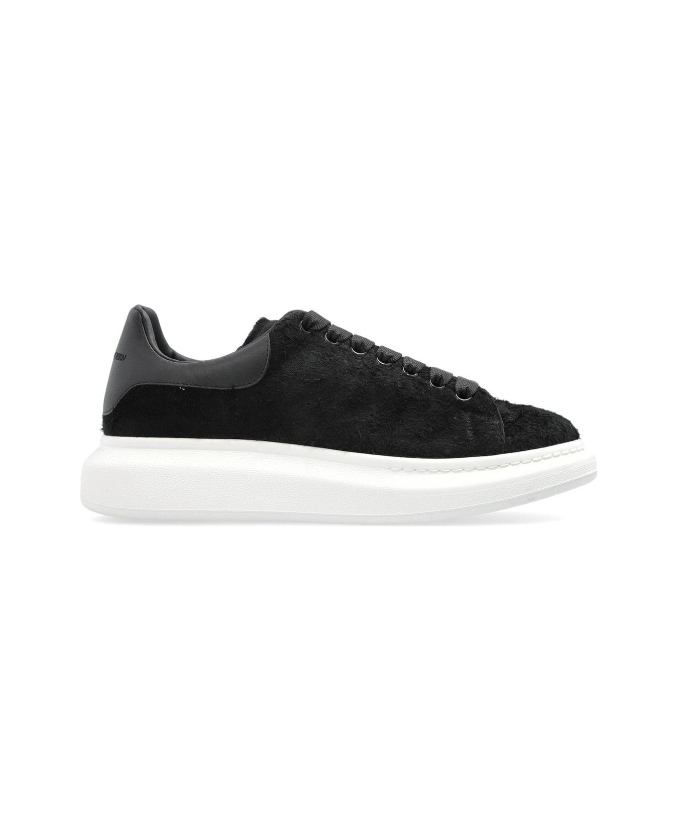 Alexander McQueen Oversized Lace-up Sneakers - BLACK