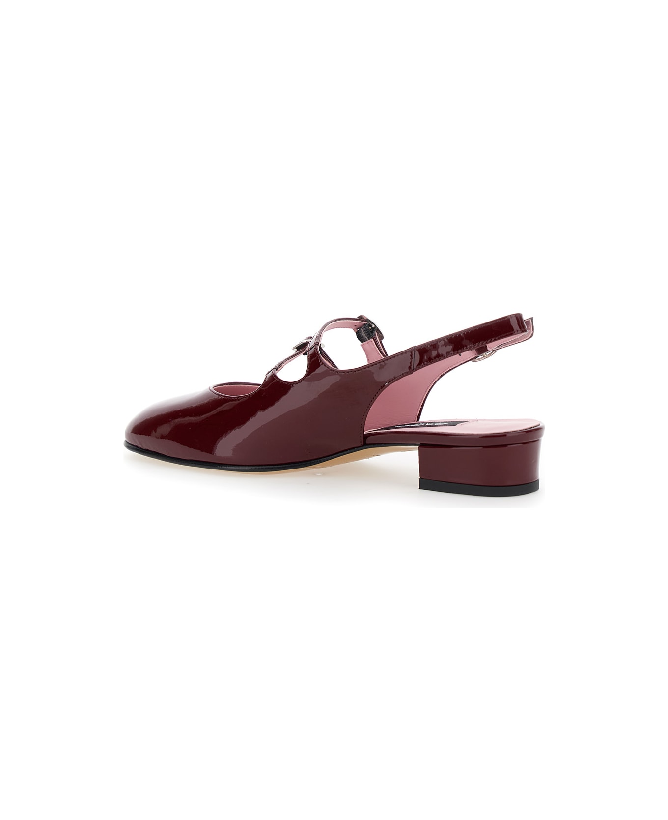 Carel 'peche' Bordeaux Mary Jane Pumps In Patent Leather Woman - Bordeaux