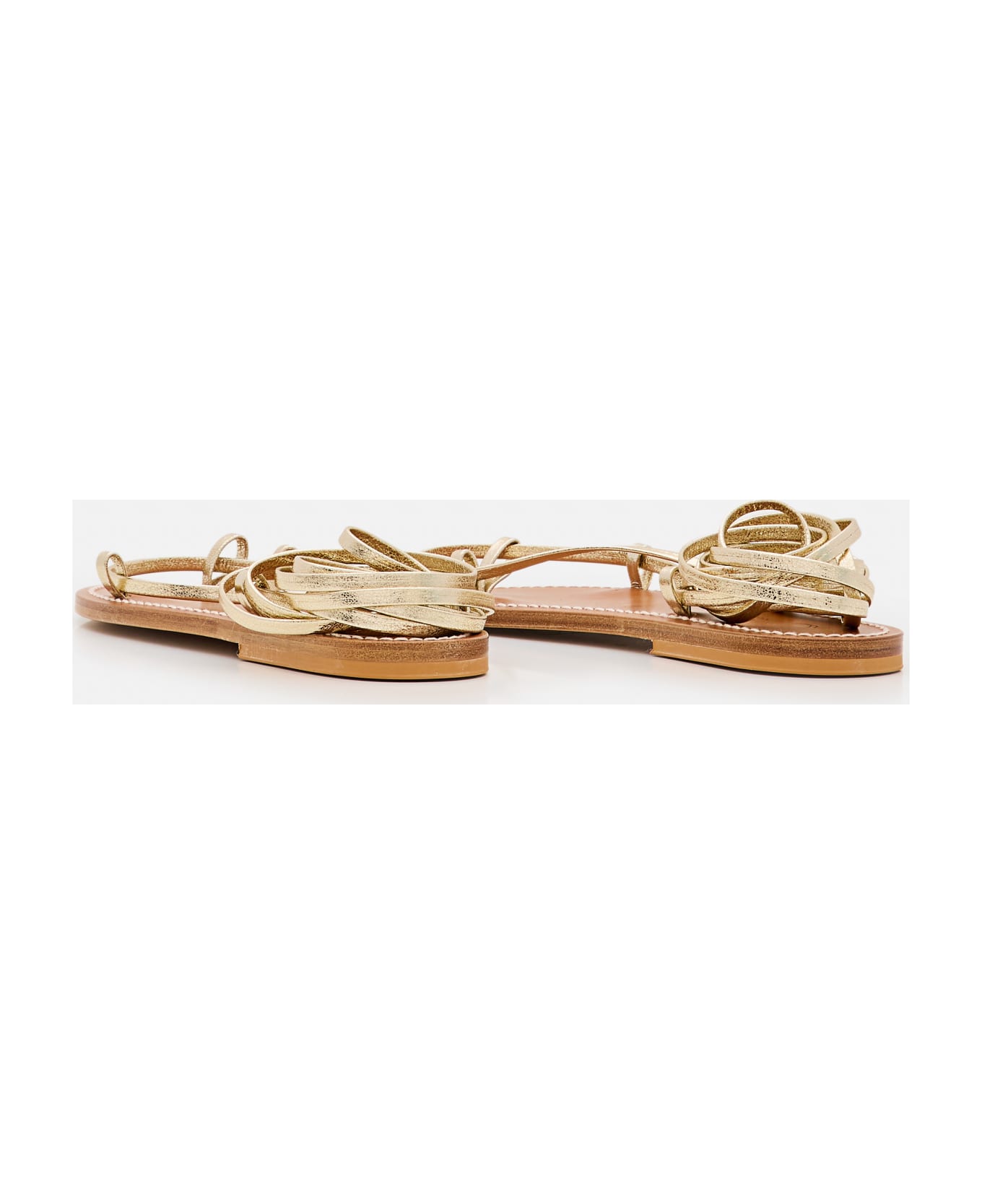 K.Jacques Bikini Leather Sandals - Golden サンダル