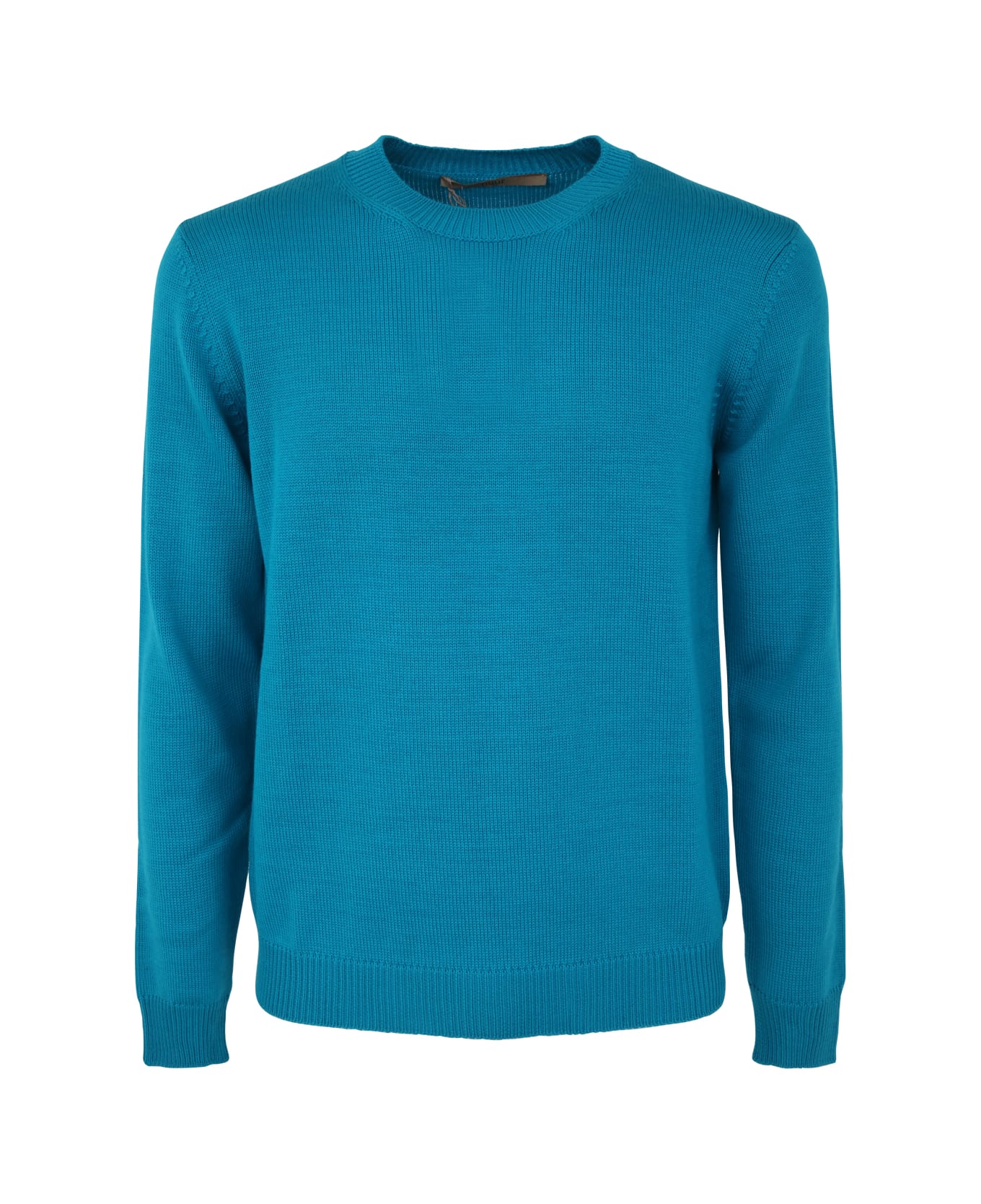 Nuur Long Sleeve Crew Neck Sweater - Turquoise