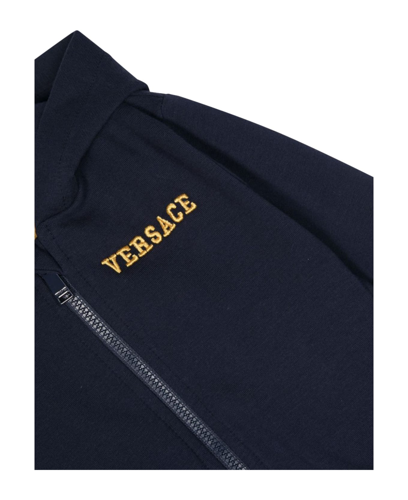Versace Medusa Zipper Hoodie - BLUE ニットウェア＆スウェットシャツ