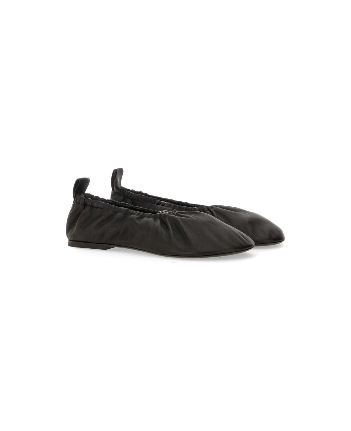 Jil Sander Nappa Ballerina - Black