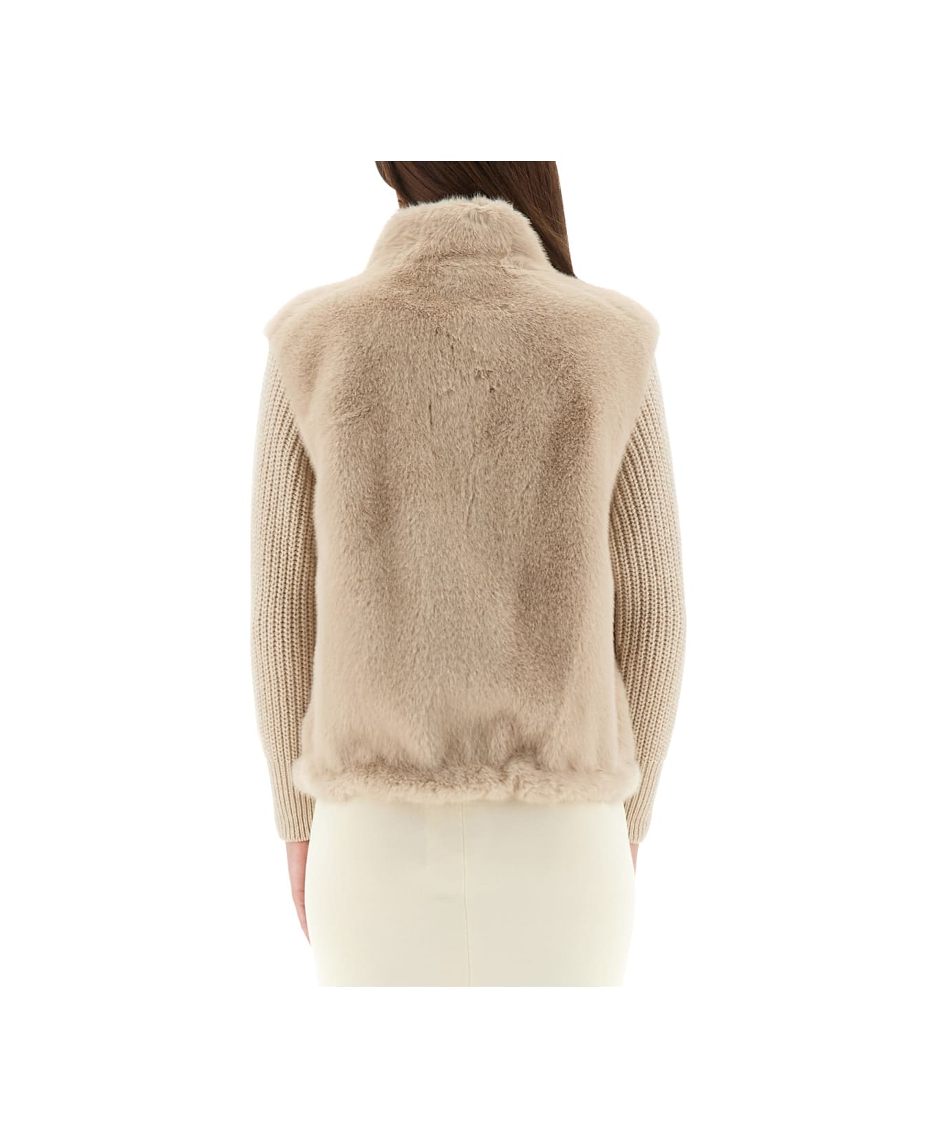 Herno Faux Mink Fur Resort Jacket - PINK