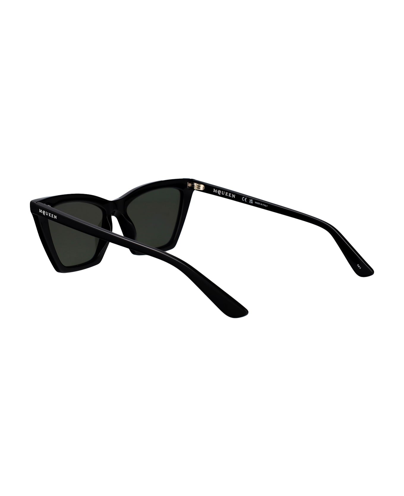 Alexander McQueen Eyewear Am0536s Sunglasses - BLACK-BLACK-GREY