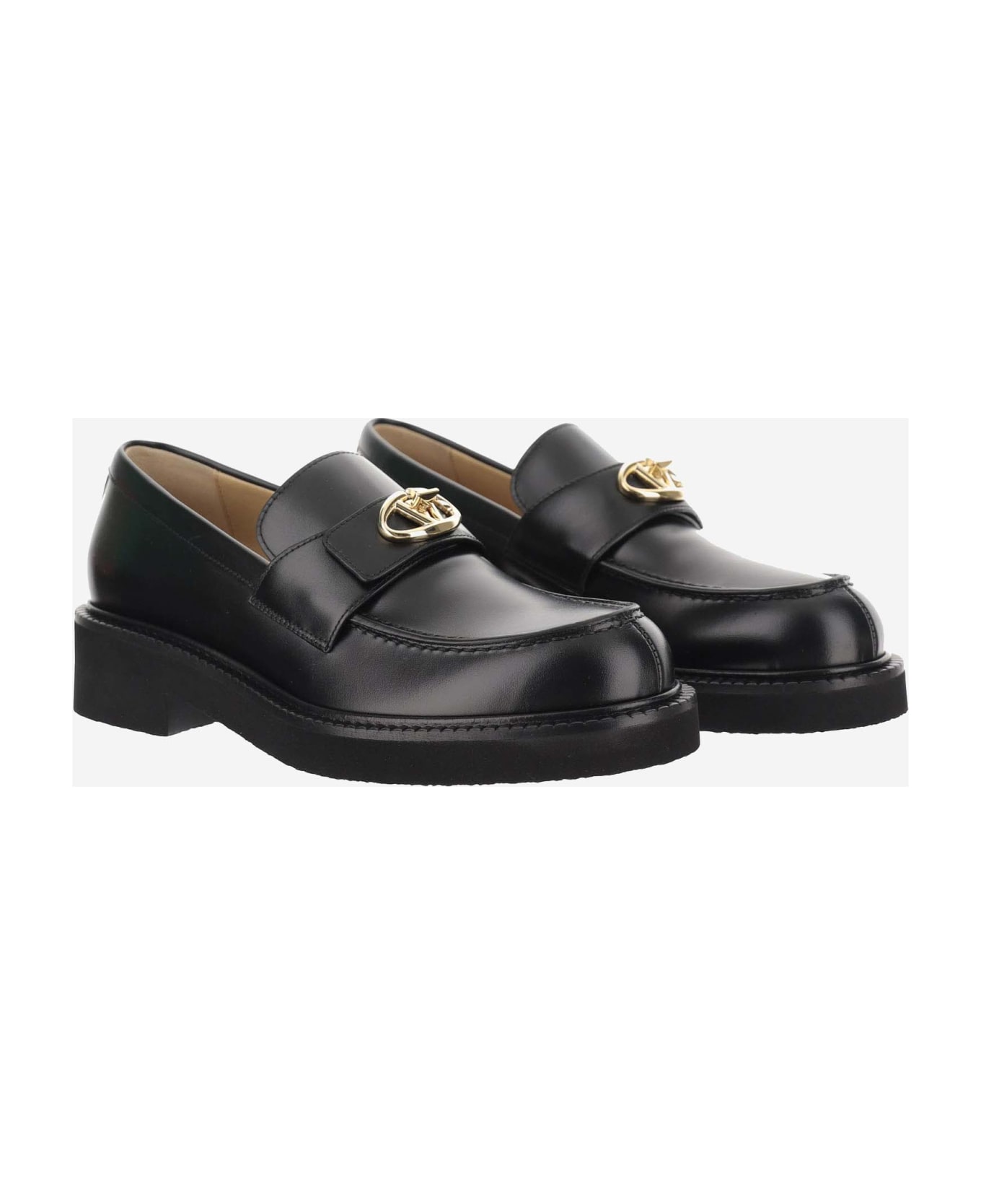 Valentino Garavani Vlogo Loafers - NERO