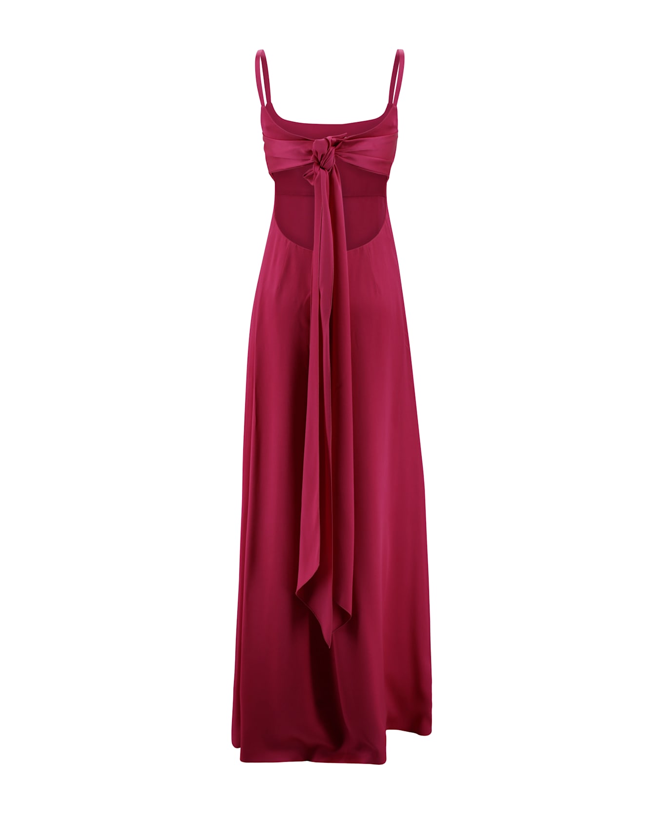 Max Mara Studio Dede Women
s Crepe Long Dress - Fuchsia