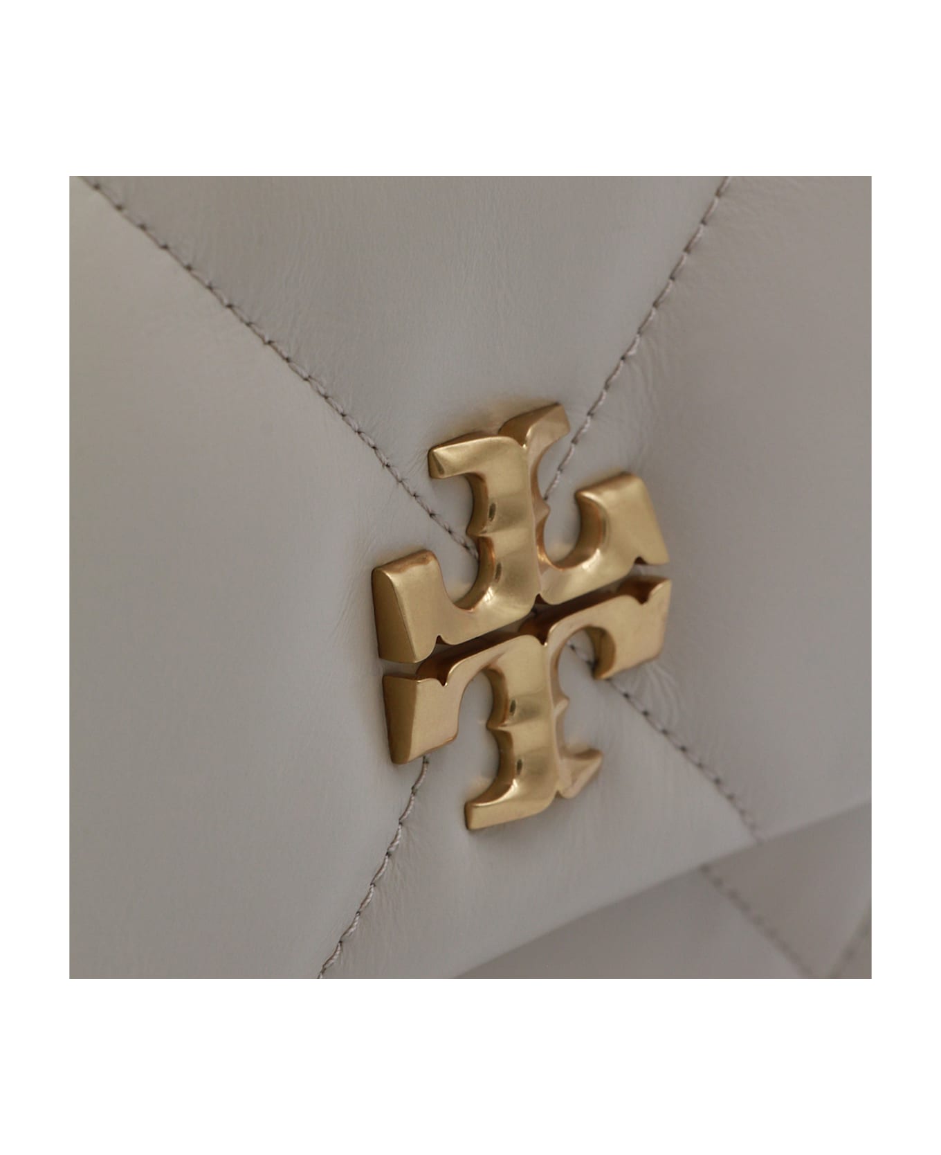 Tory Burch Black Leather Shoulder Bag - LIGHT STONE