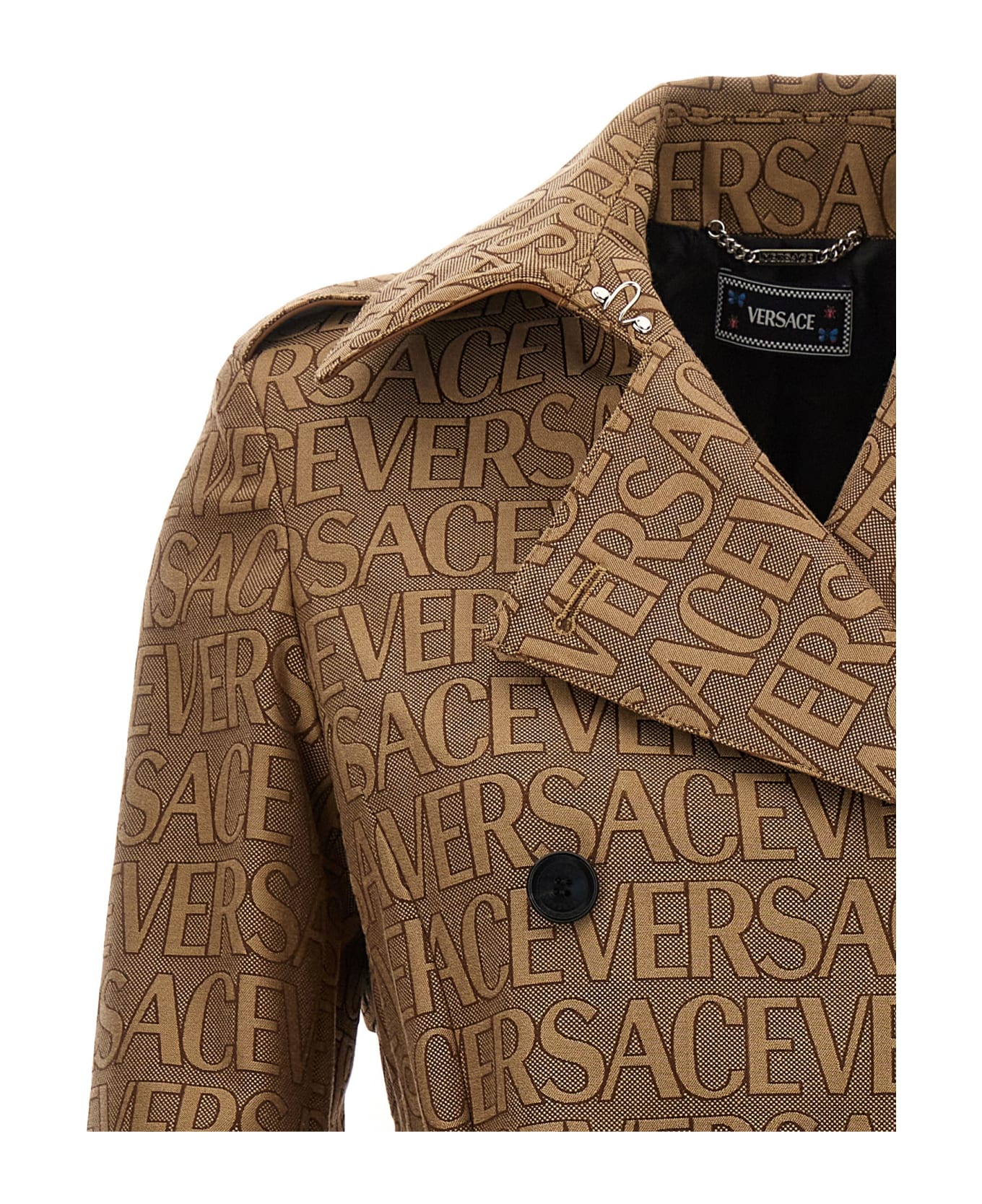 Trench coats Versace - All over logo trench coat - 10114991A033152N740