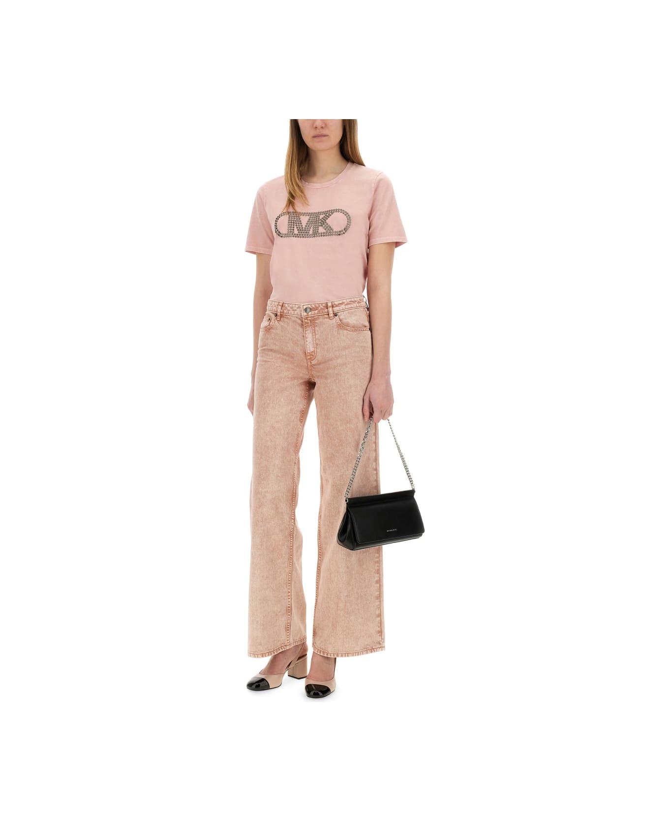Michael Kors T-shirt With Logo - PINK
