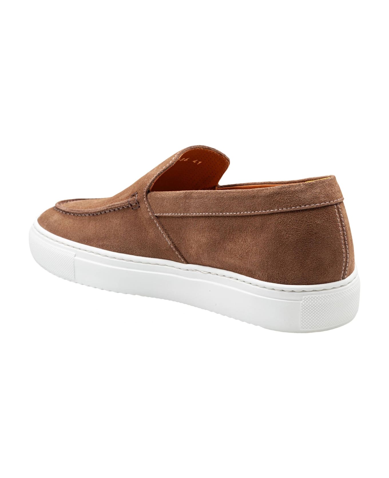 Doucal's Mink Color Suede Loafers - MARSH
