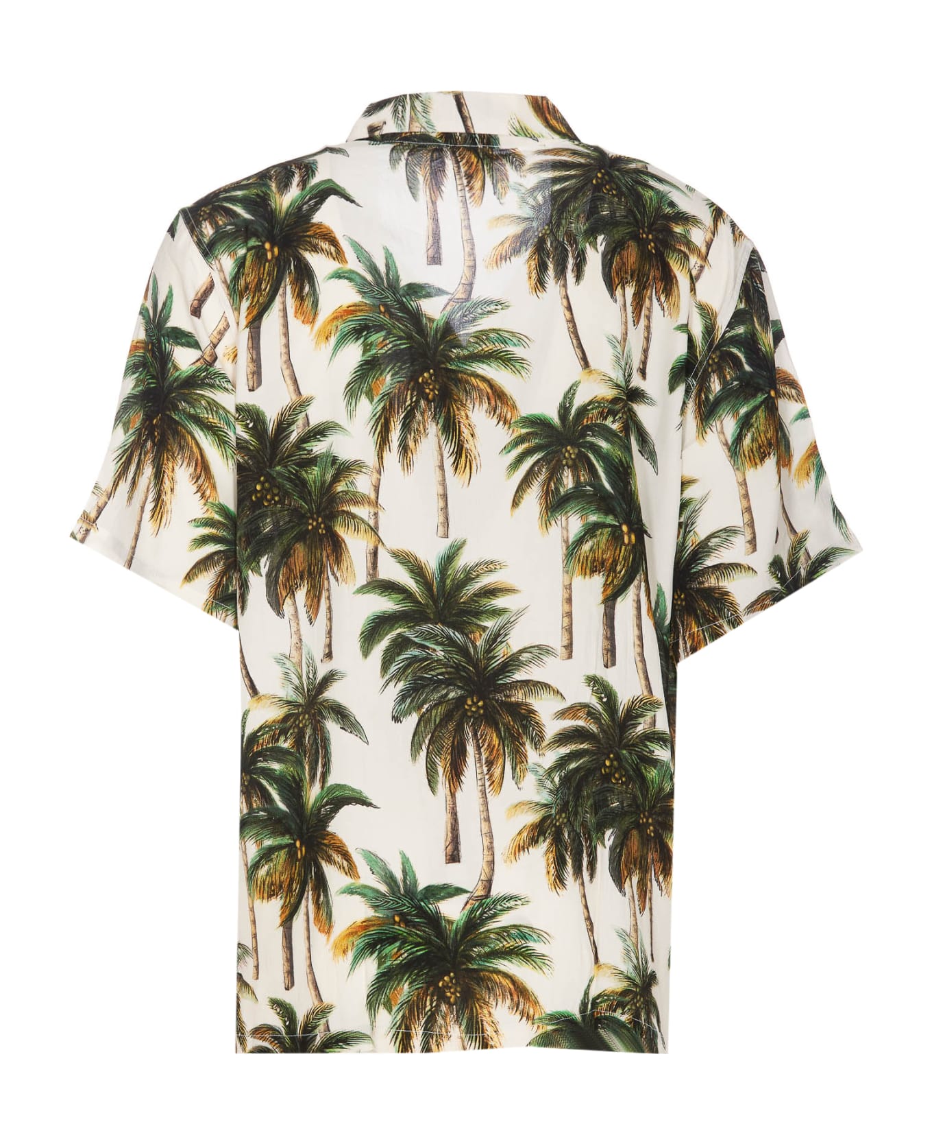 Endless Joy Palm Short Sleeves Shirt - Beige シャツ