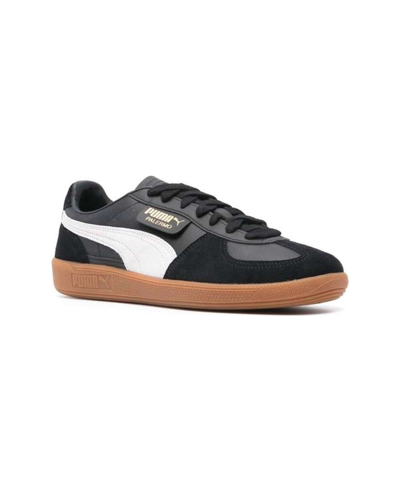 Puma Palermo Lace-up Sneakers - BLACK