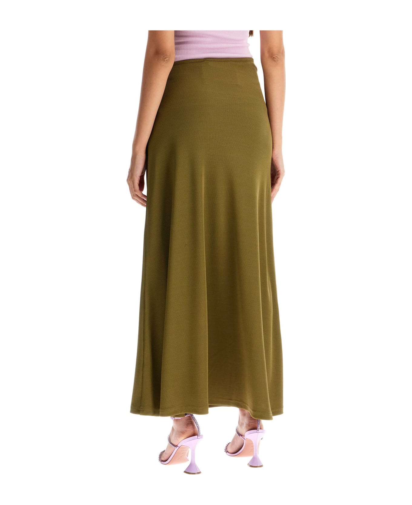 Christopher Esber Long Skirt With Stones - OLIVE (Green)