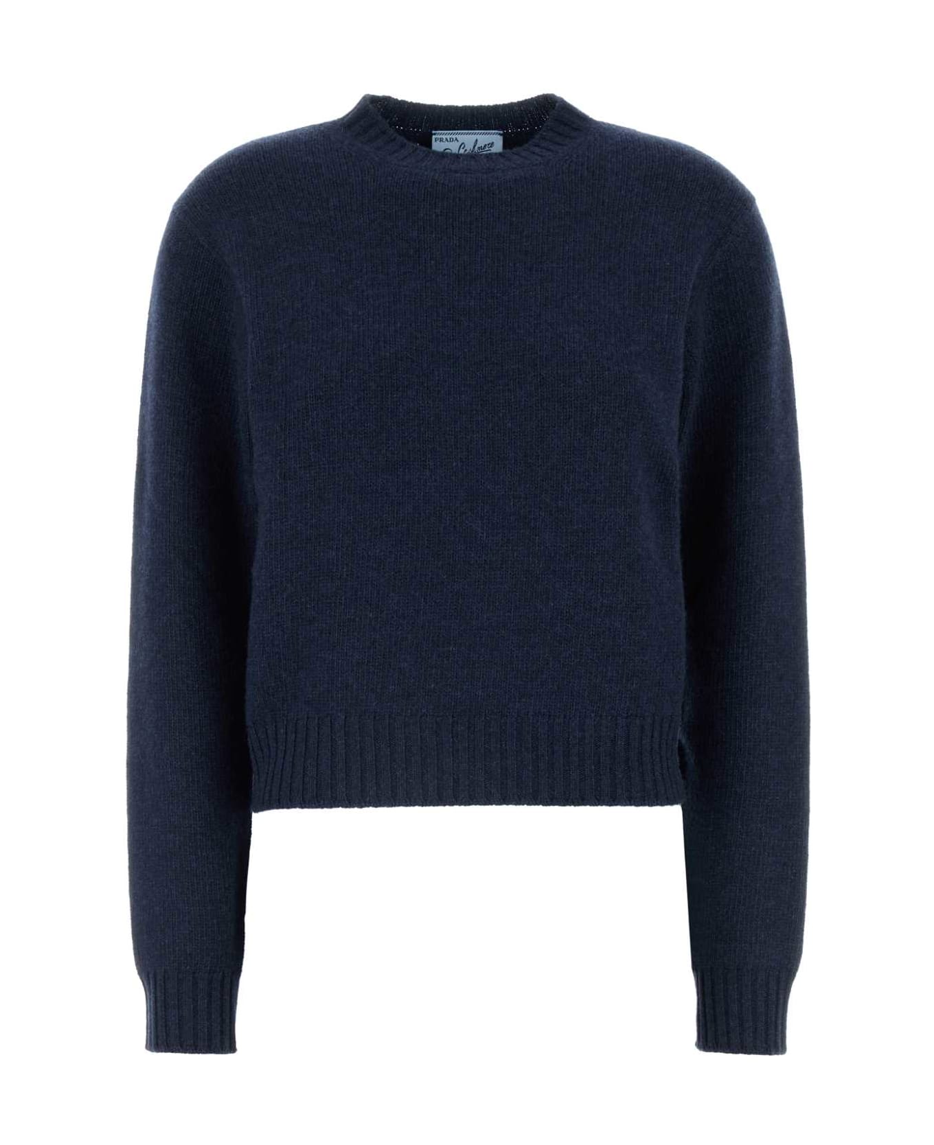 Prada Blue Cashmere Sweater - BLEU