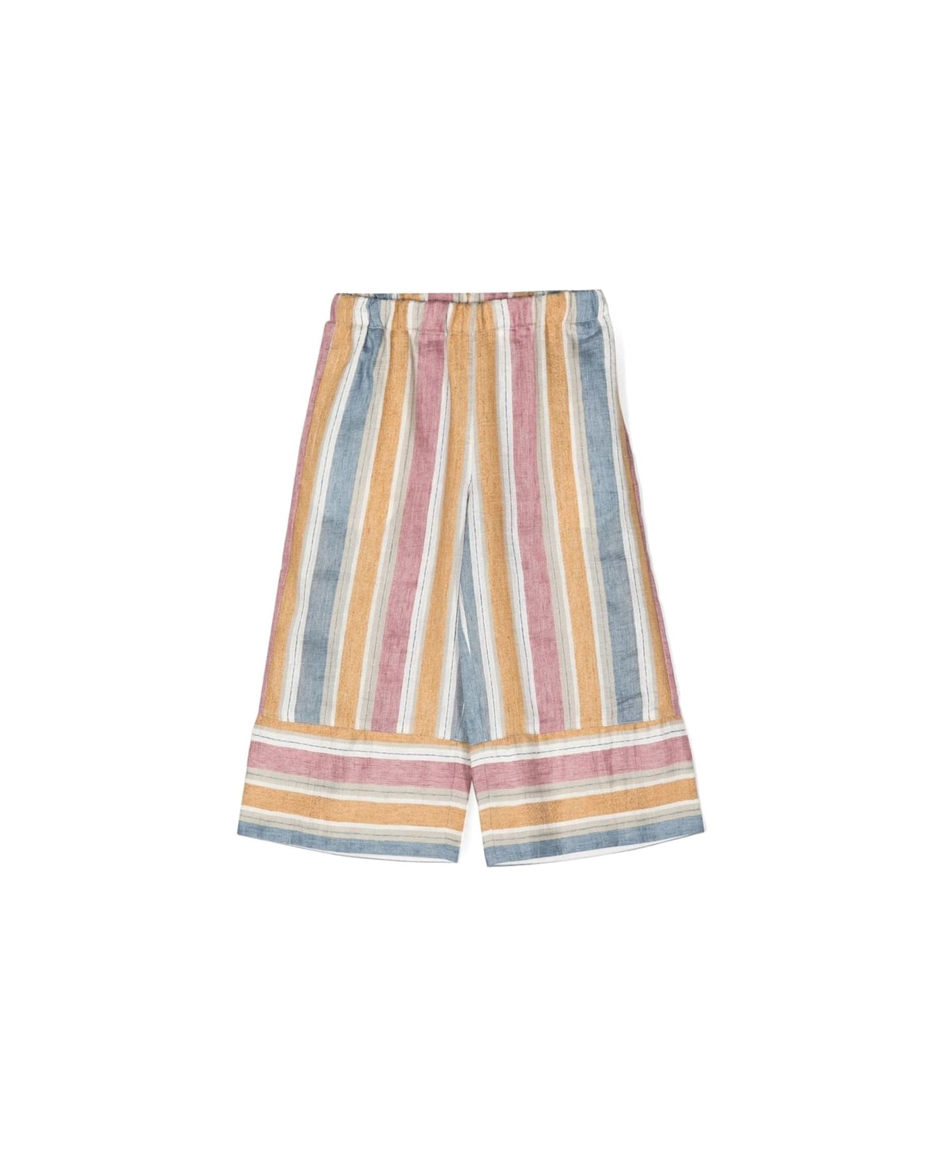 Il Gufo Striped Capri Pants - MULTICOLOUR