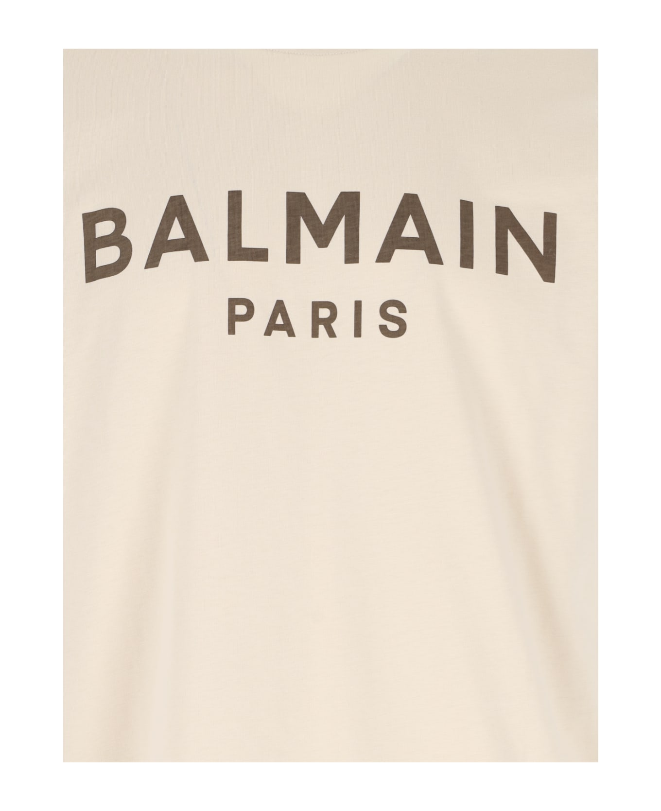 Balmain Logo T-shirt - Beige シャツ