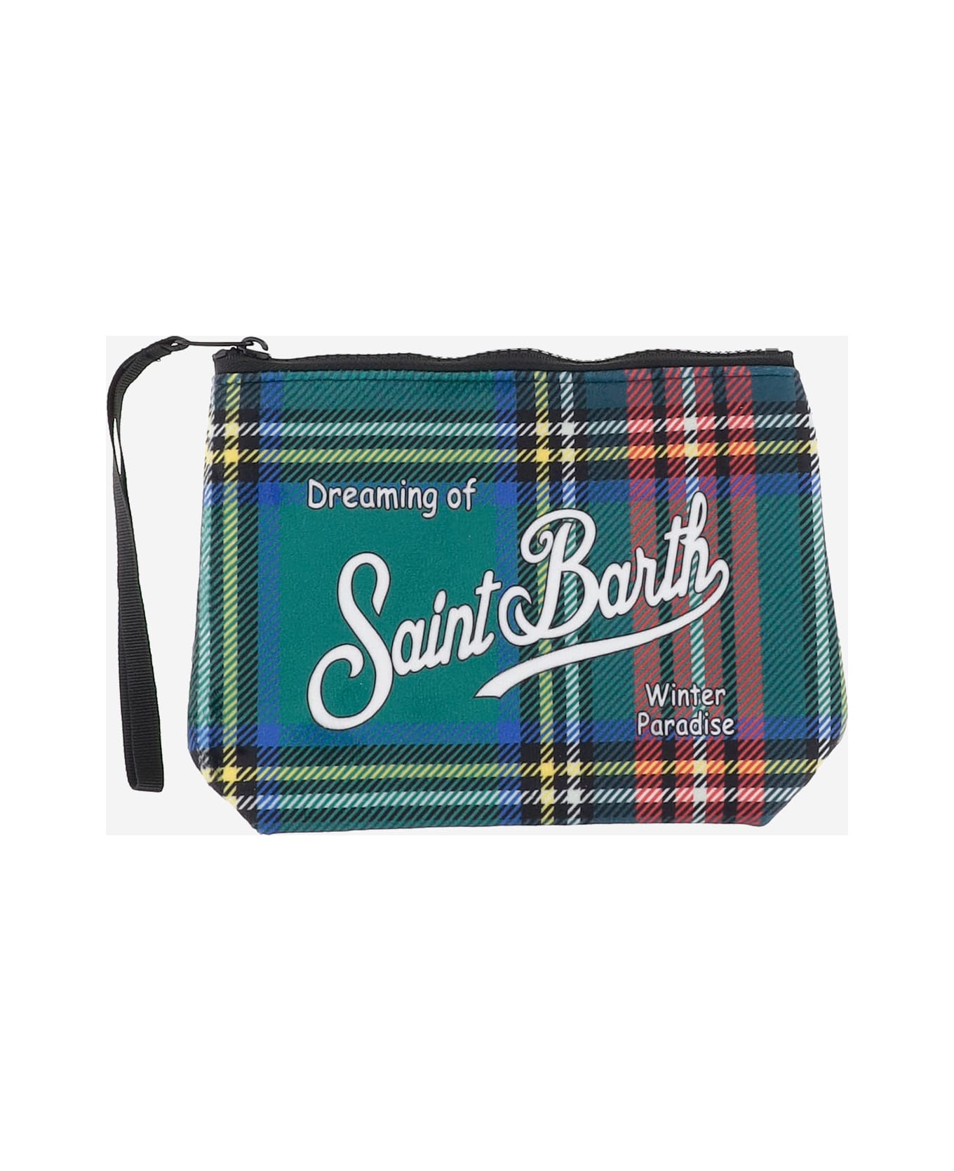 MC2 Saint Barth Scuba Clutch Bag With Check Pattern - Red