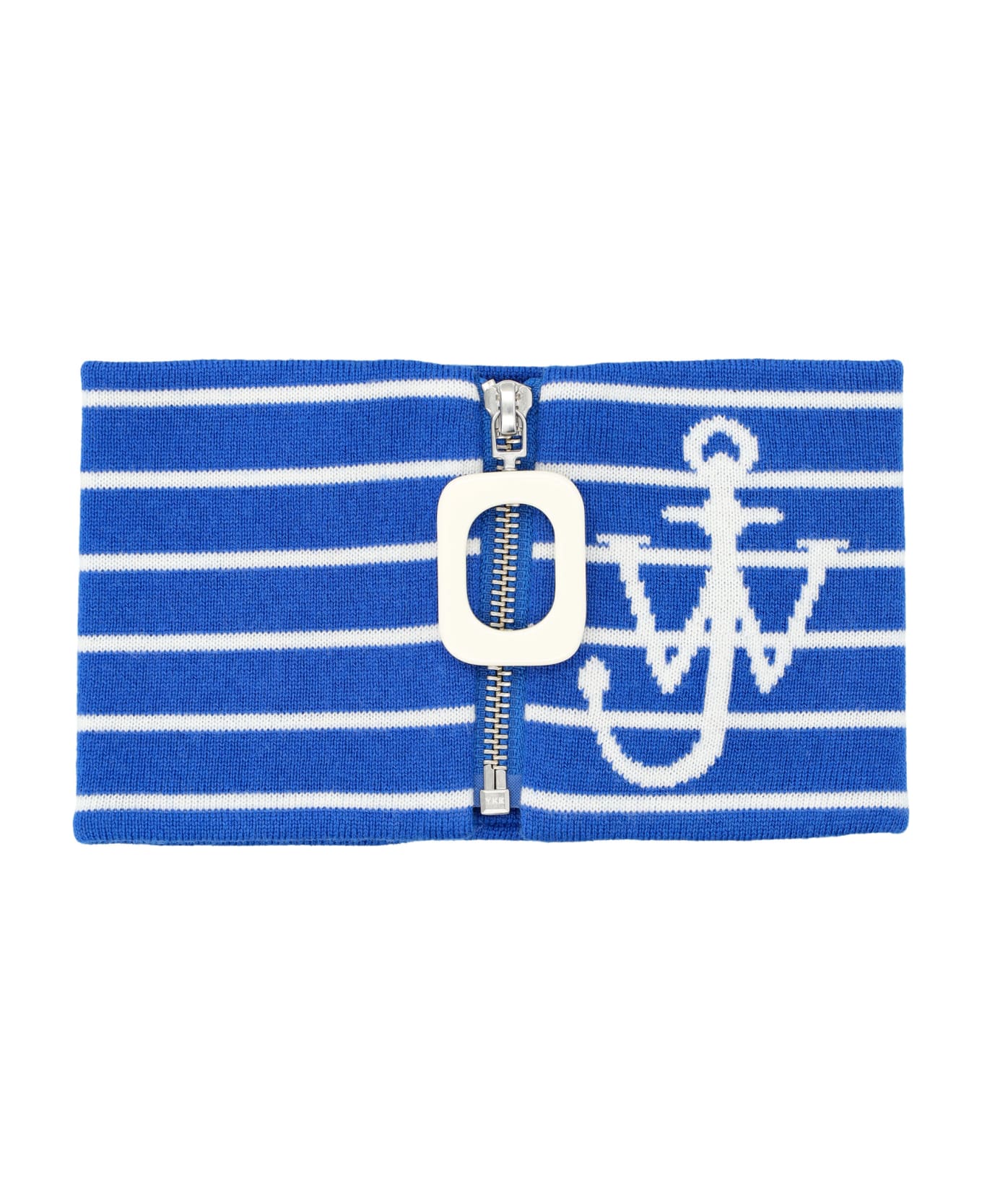 J.W. Anderson Striped Anchor Neckband - Azure blue