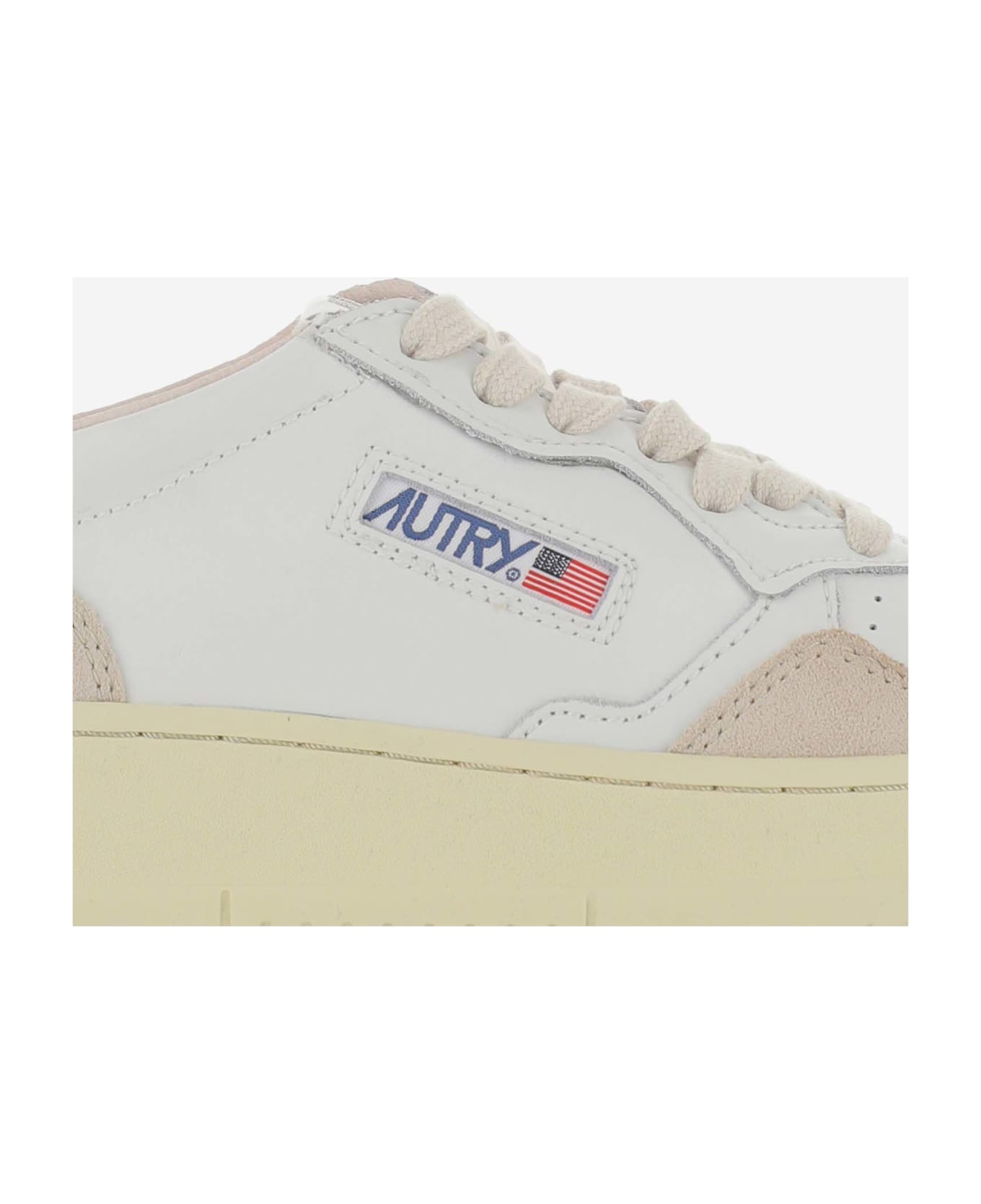 Autry Medalist Low Leather Sneakers - Pink
