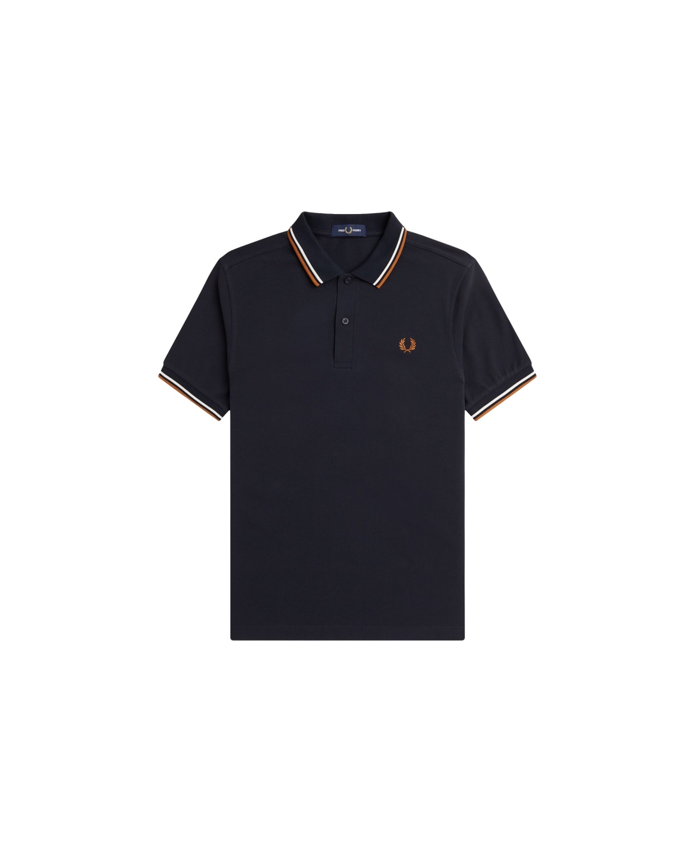 Fred Perry Polo With Logo - BLUE