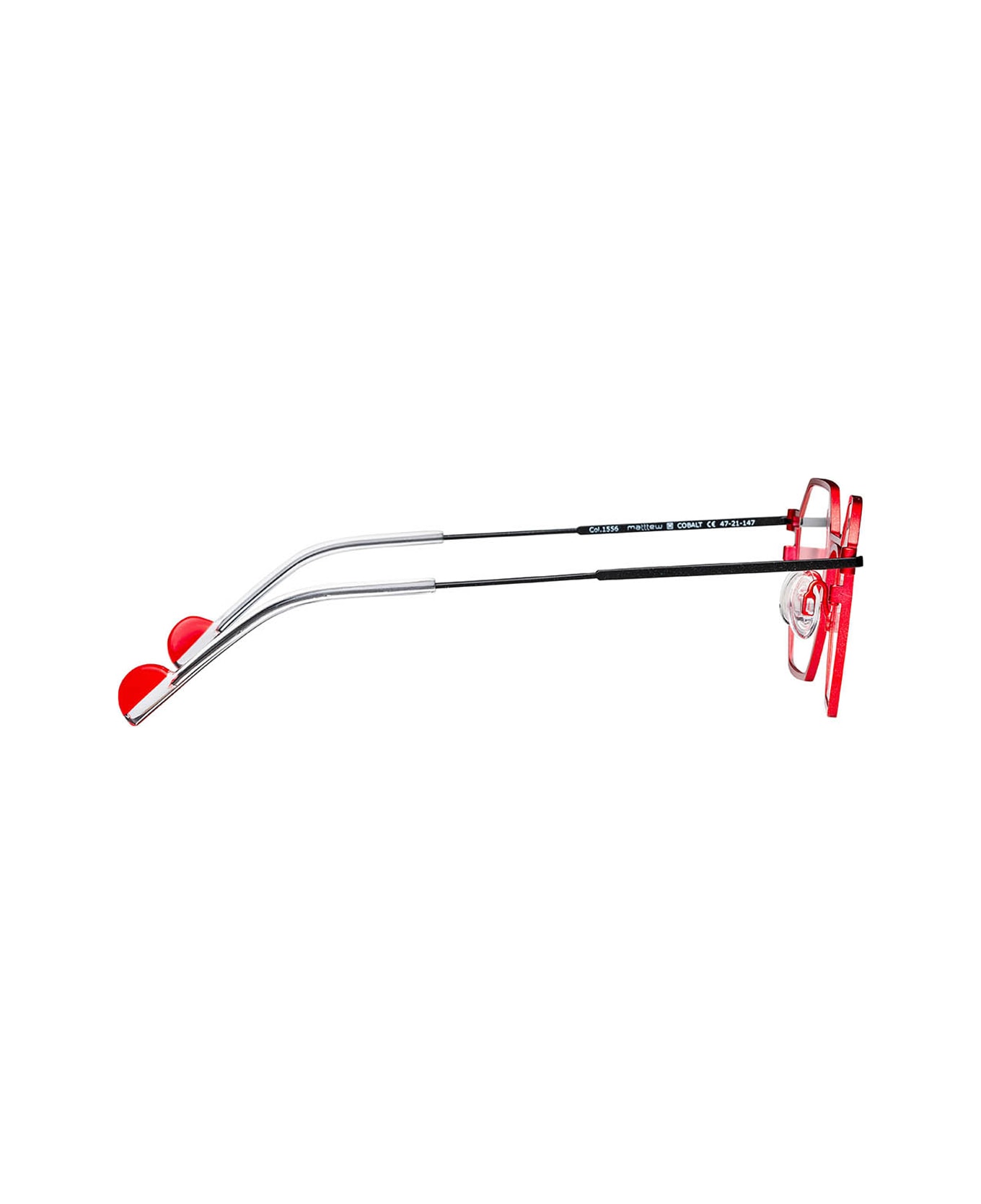 Matttew Cobalt 1556 Rosso Nero Glasses - Rosso