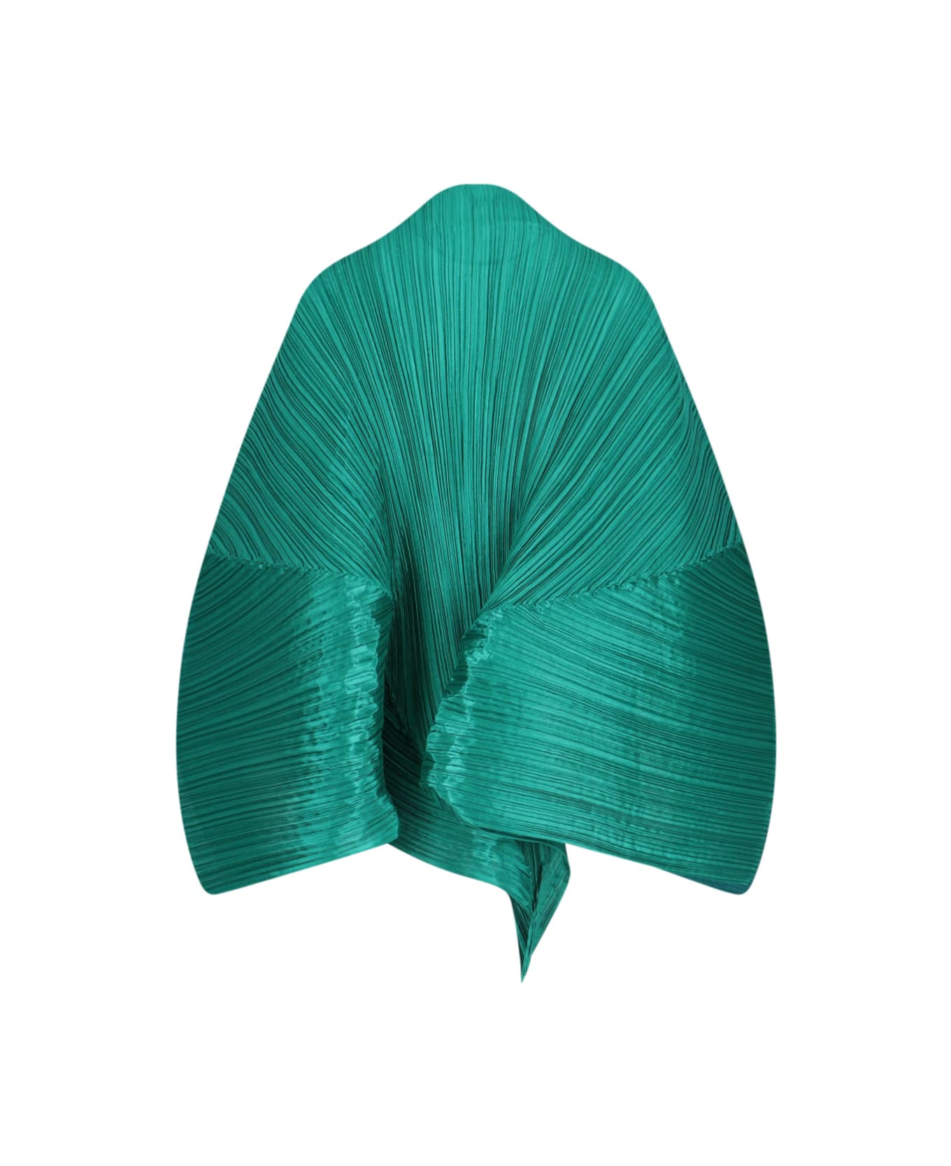 Pleats Please Issey Miyake 'stella' Pleated Scarf - Green