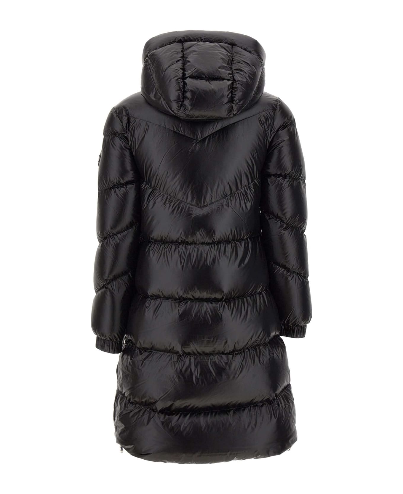 【送料&関税込】Woolrich Black Nylon Long Down Jacket Woolrich Long down jacket in black nylon | CFWWOU0926FRUT3085100