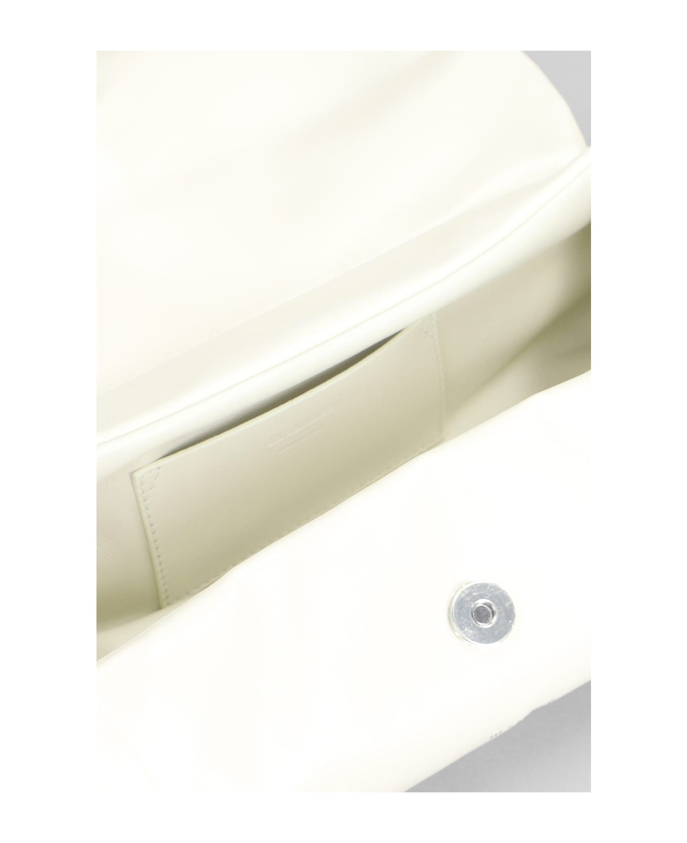 Jil Sander Cannolo Grande Shoulder Bag In White Leather - Eggshell ショルダーバッグ