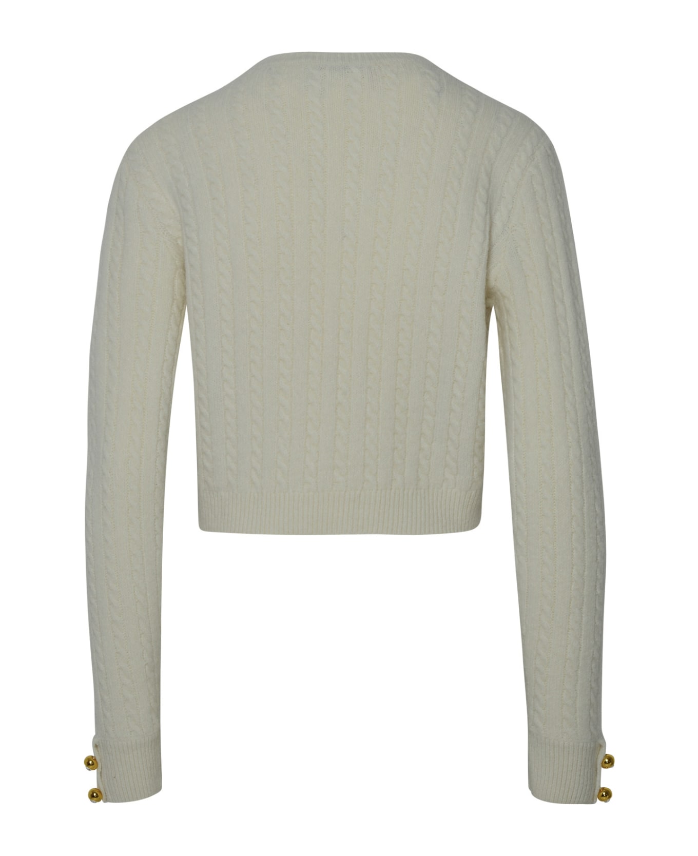 Chiara Ferragni Ivory Wool Blend Sweater - White