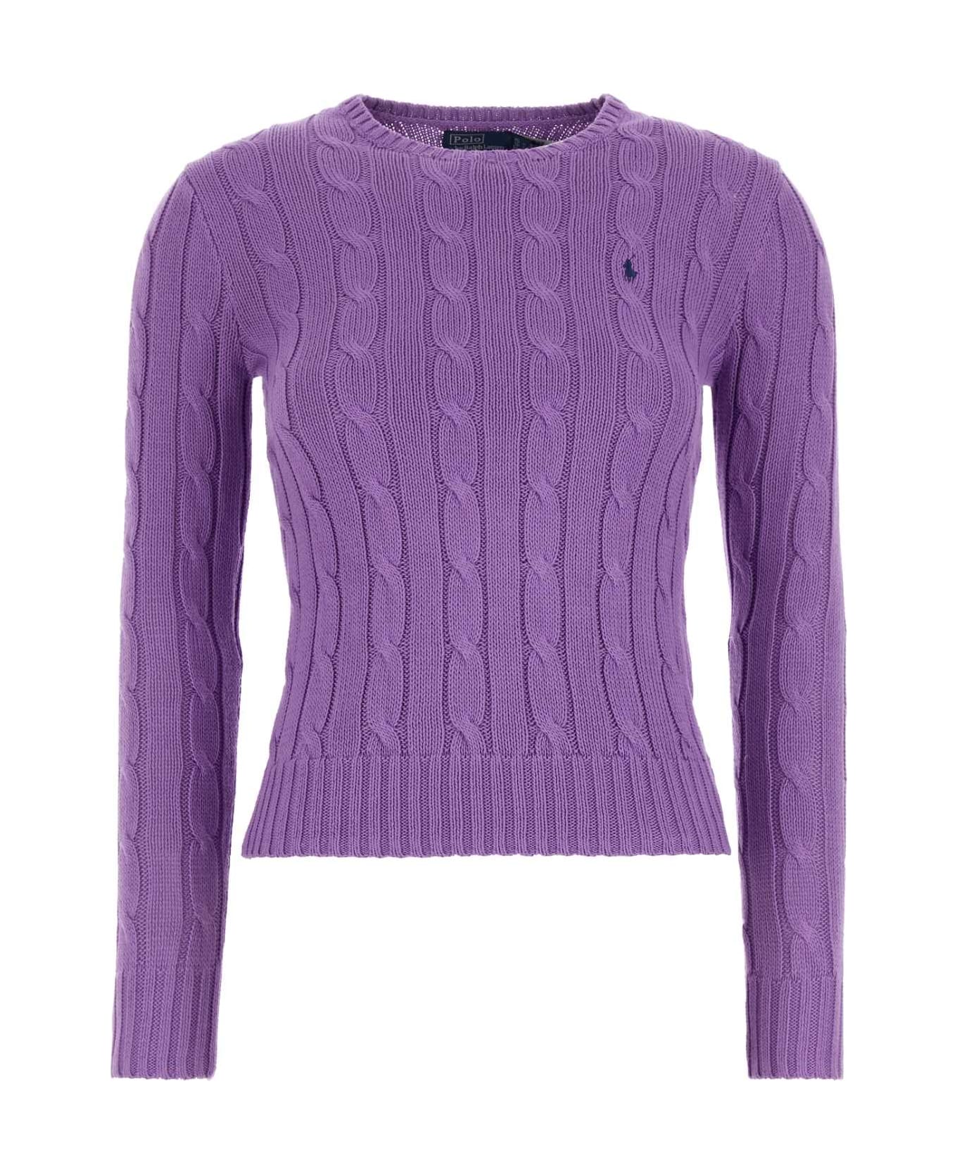 Polo Ralph Lauren Light Purple Cotton Sweater - SPRINGVIOLET