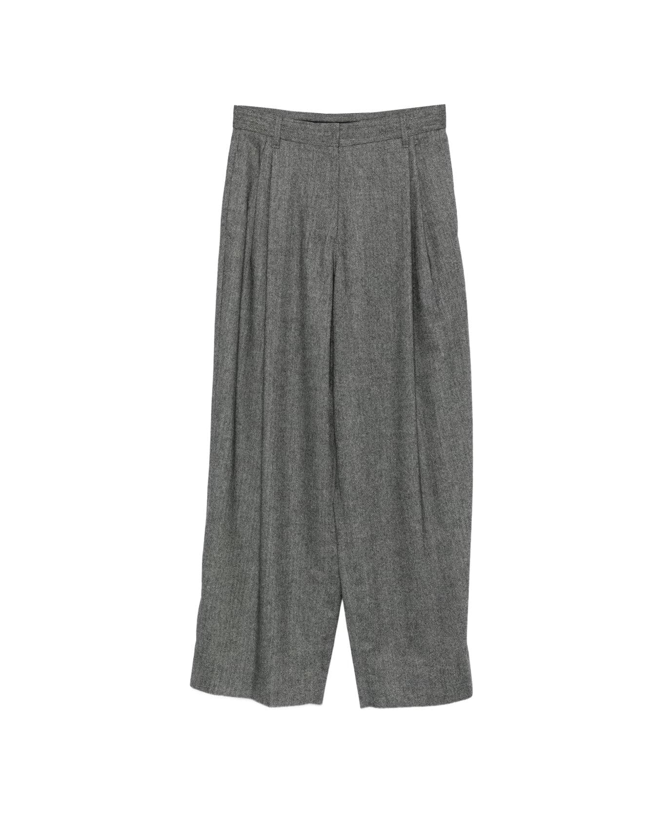 
S Max Mara Pleated Trousers - Grey