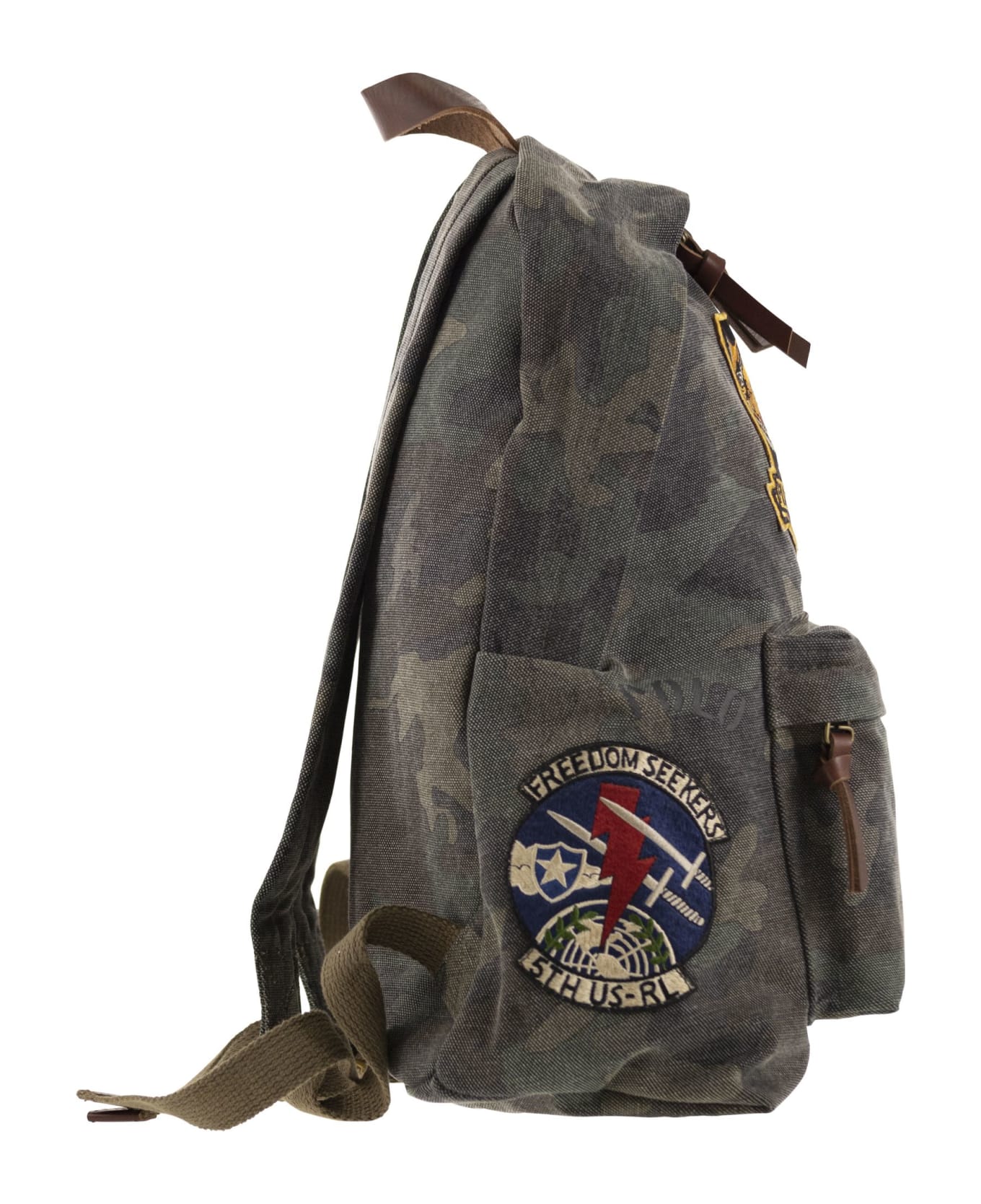 Polo Ralph Lauren Camouflage Canvas Backpack With Tiger - Camo バックパック